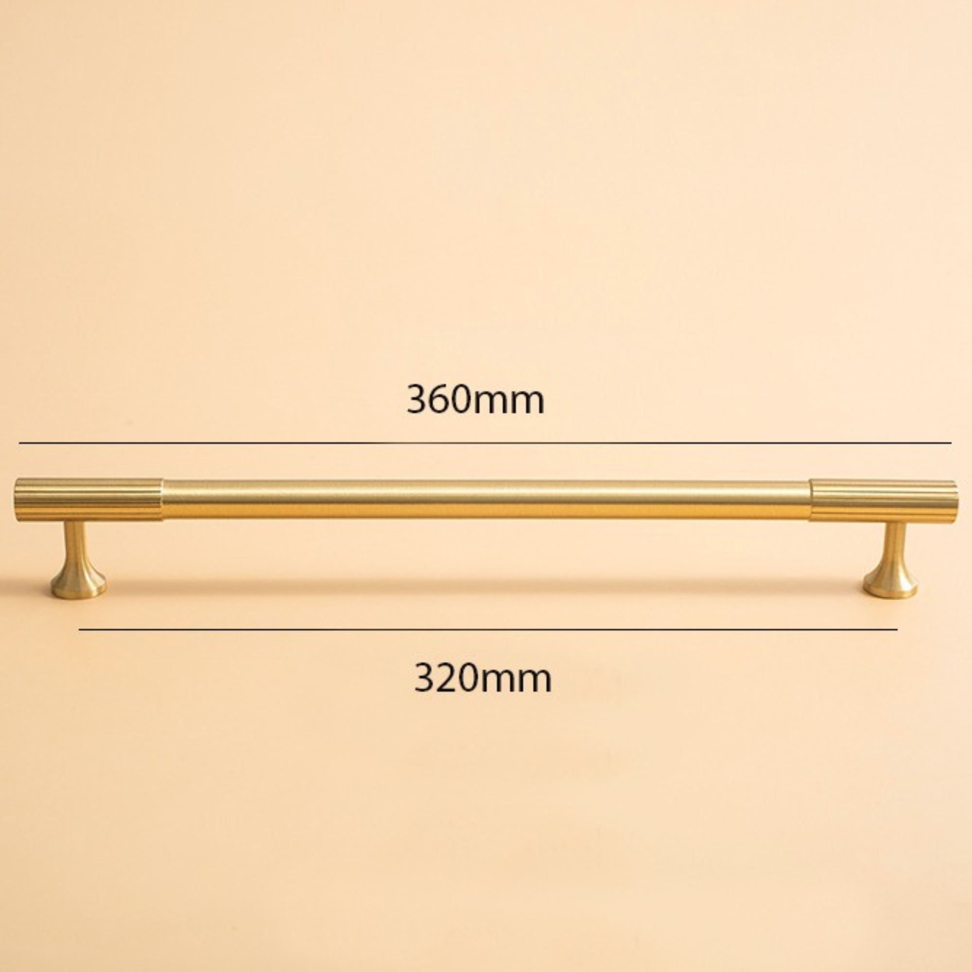 Brushed Brass Pull Handles | Aurabella