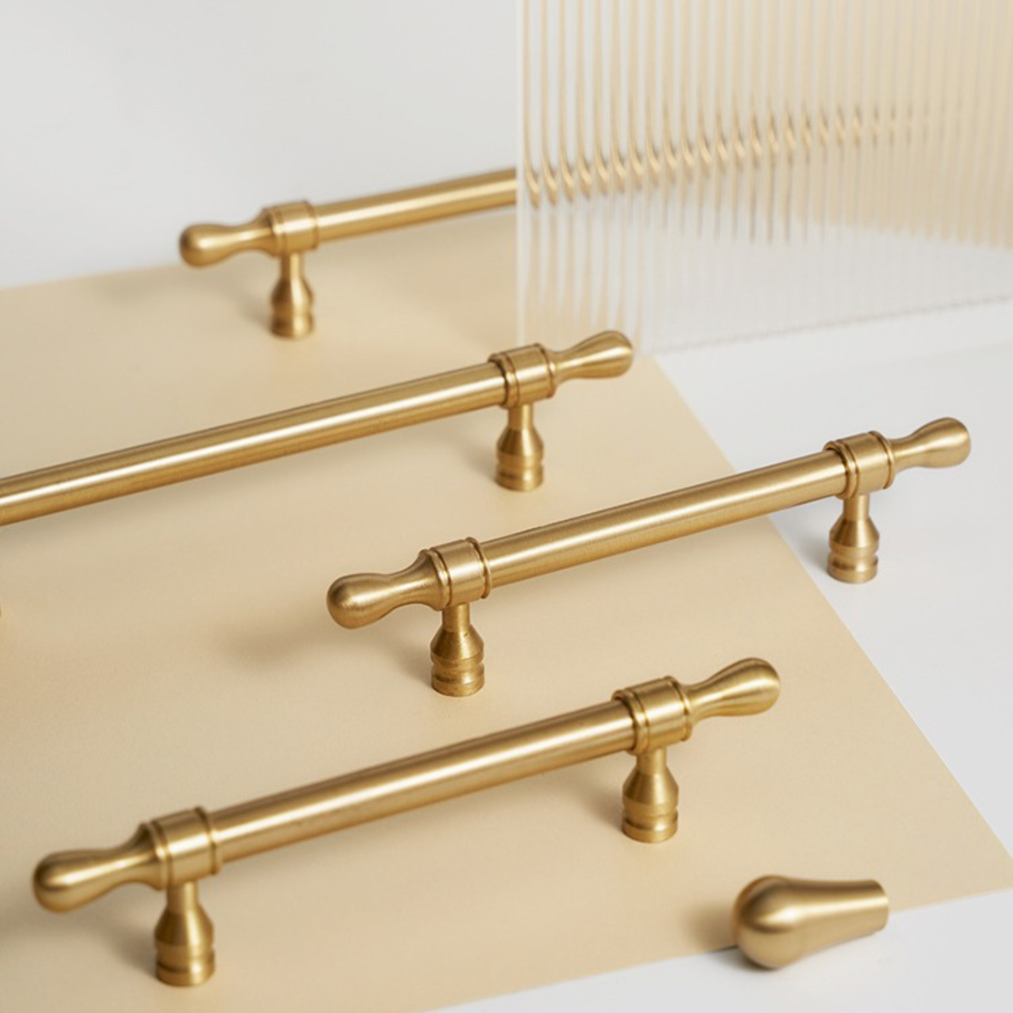 Brushed Brass Pull Handles | Pando