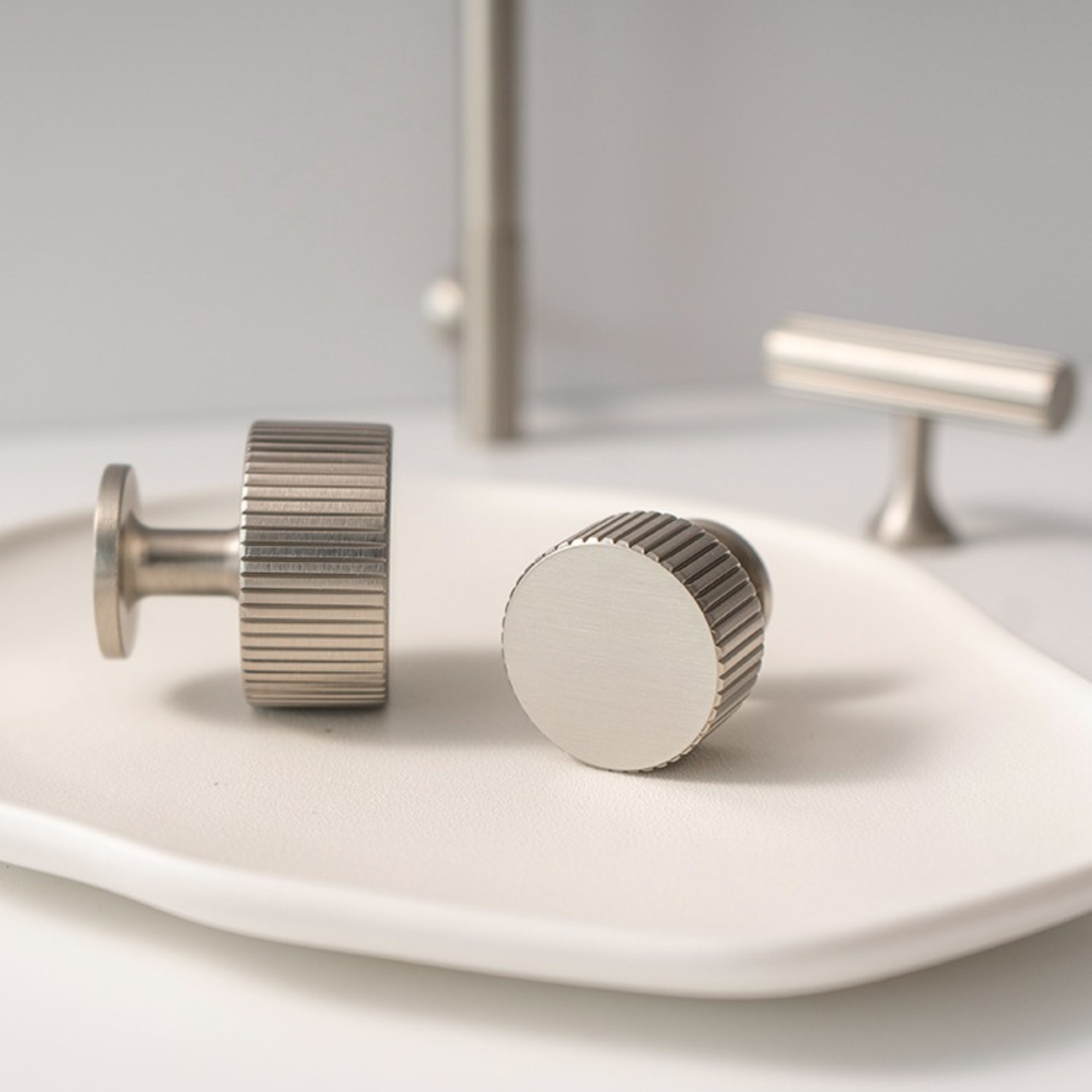 Satin Nickel Handles | Aurabella