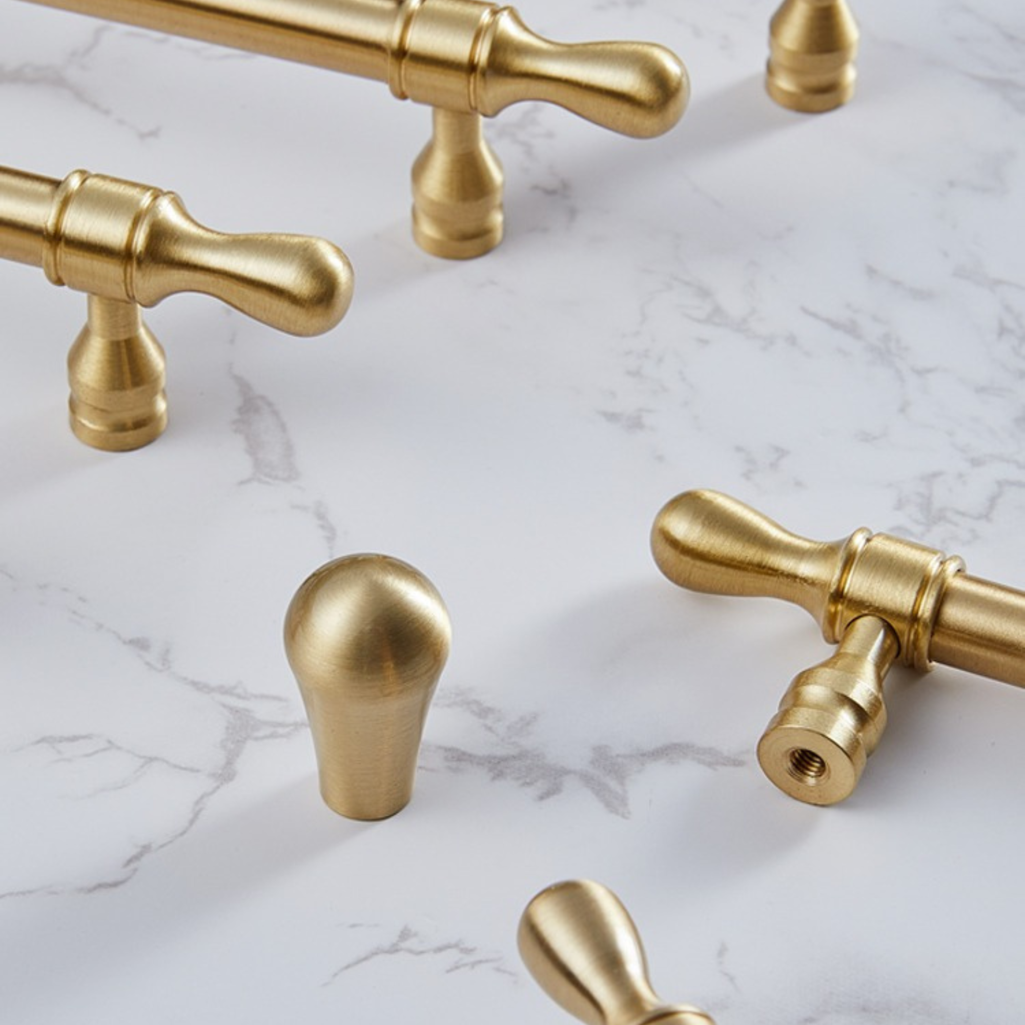 Brushed Brass Pull Handles | Pando