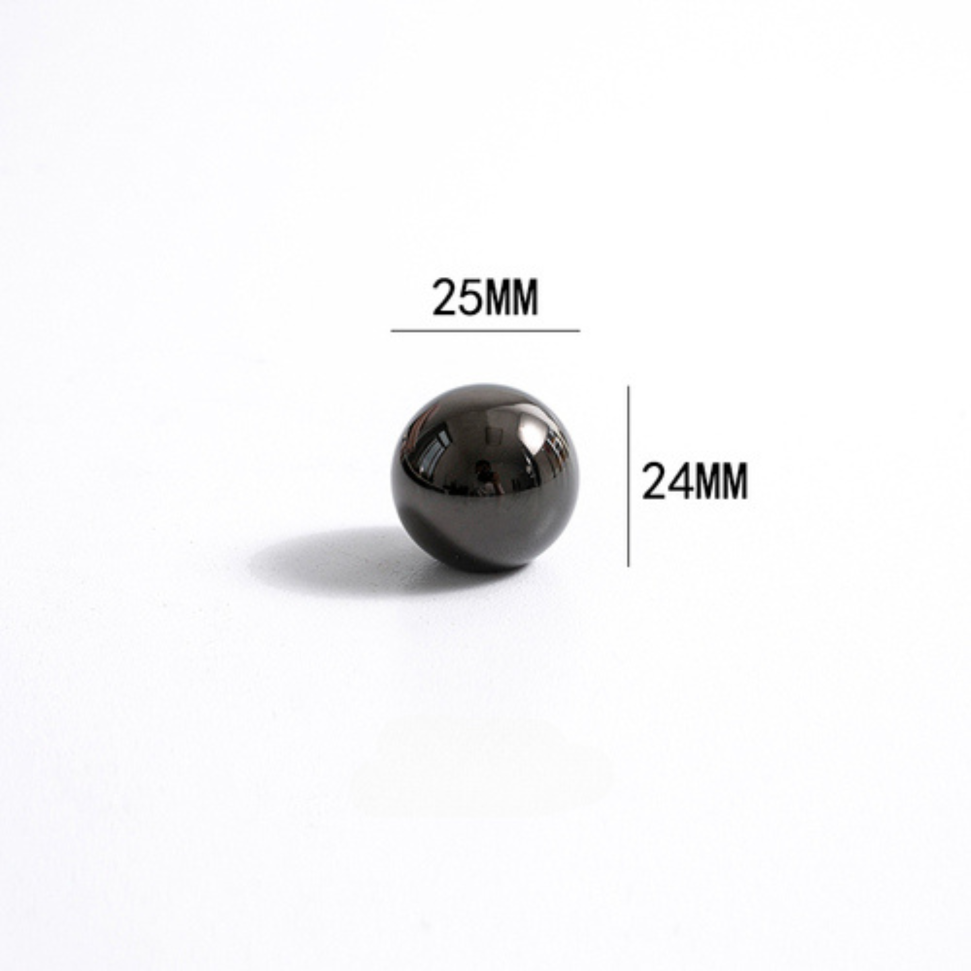 Polished Black Drawer Knob | Embers