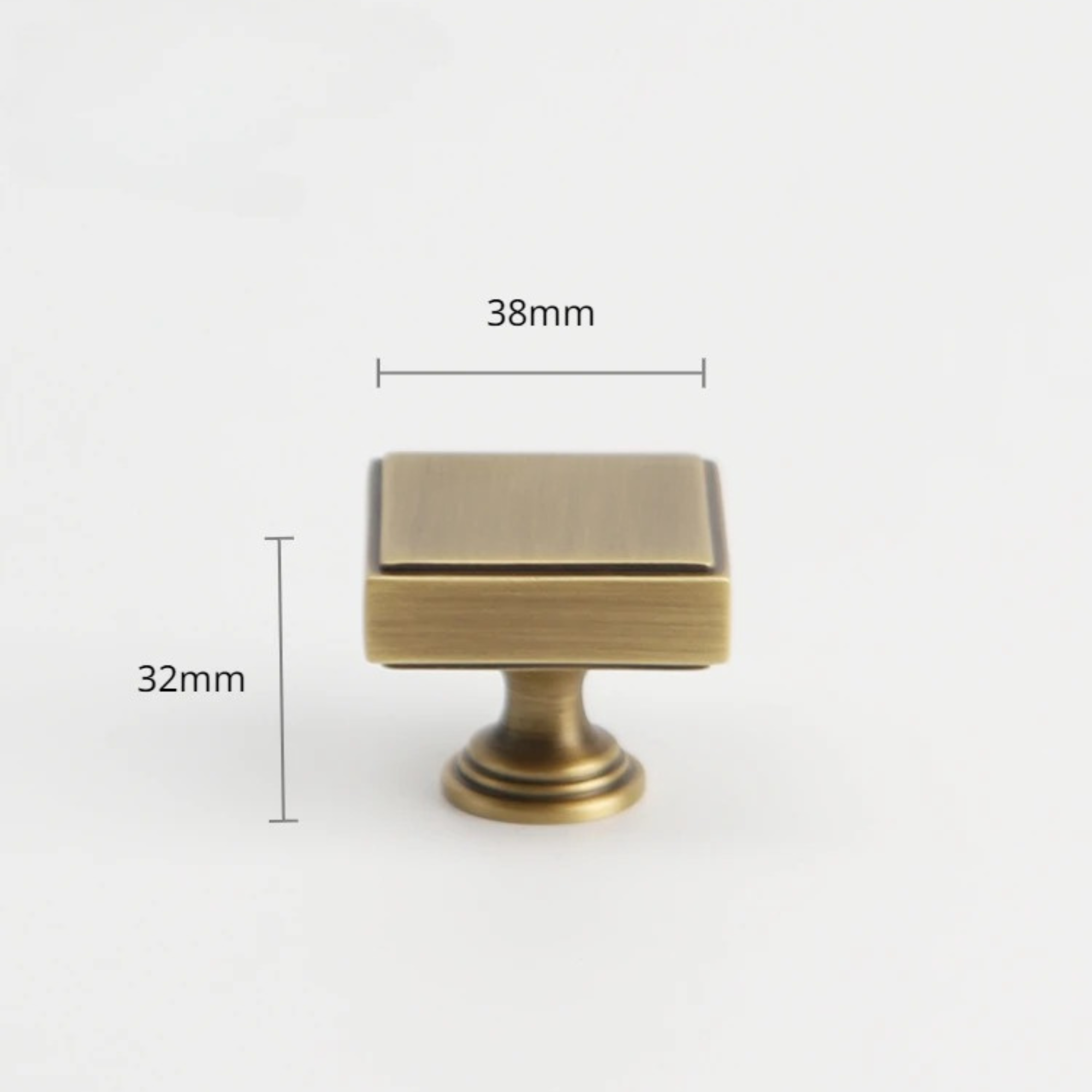 Antique Brass Rectangle Pulls | Norma