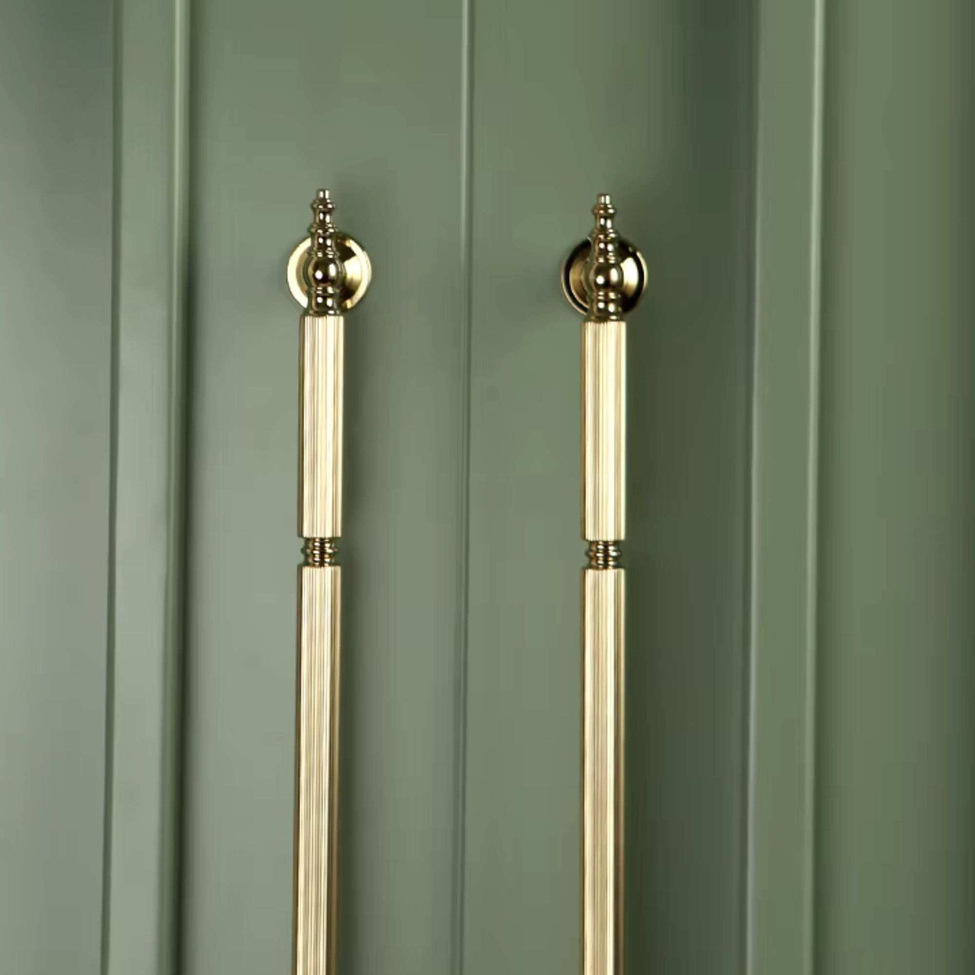 Polished Brass Lined Pulls | Aereus