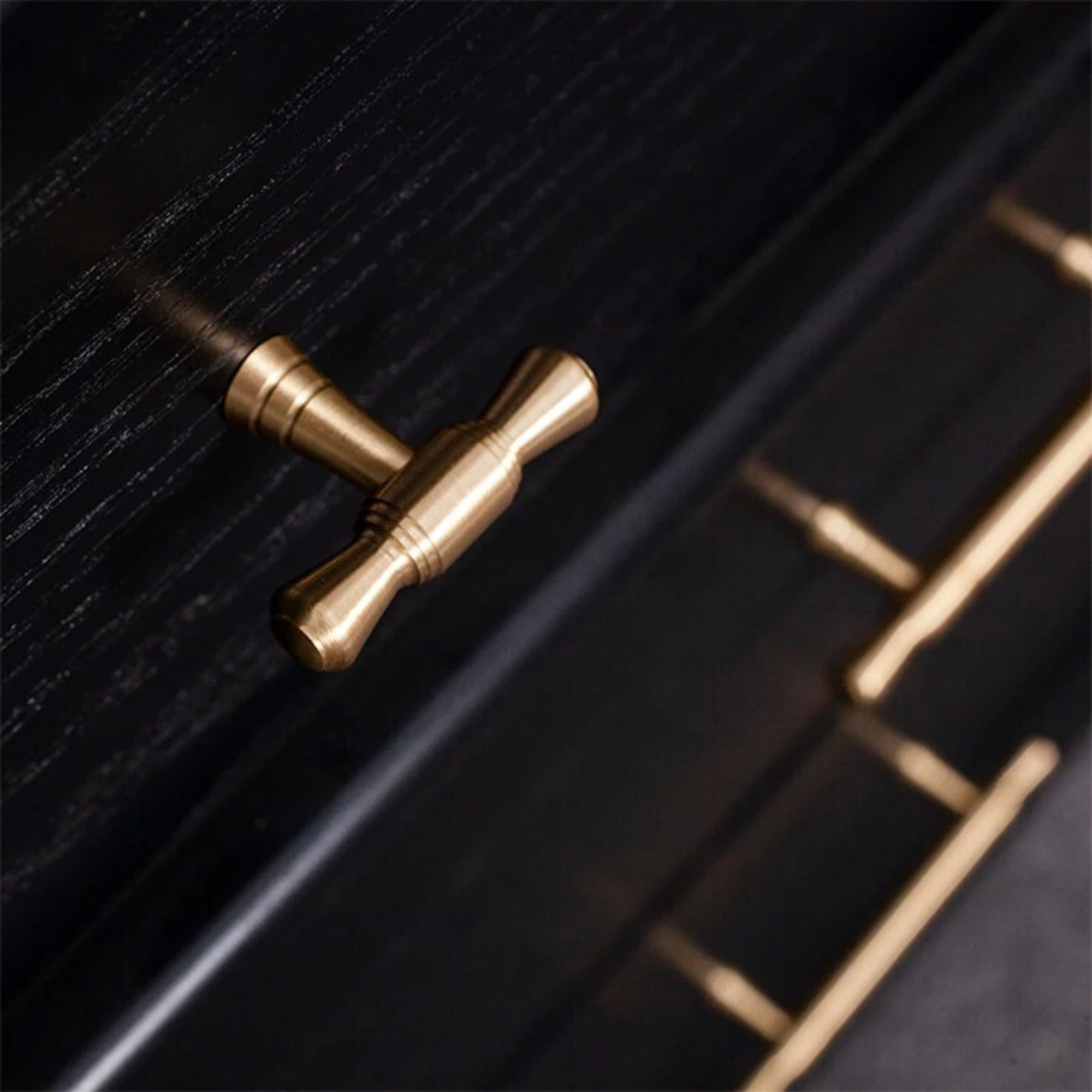 Satin Brass Drawer Pulls | Exsanguis