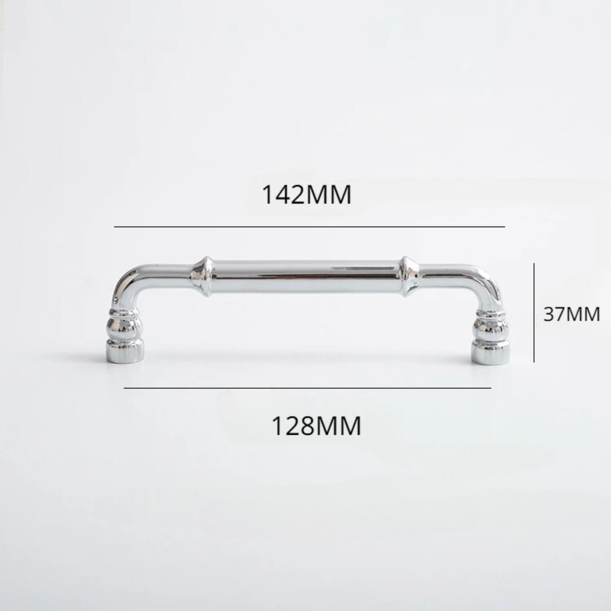 Polished Chrome Curved Pull Handles | Curva