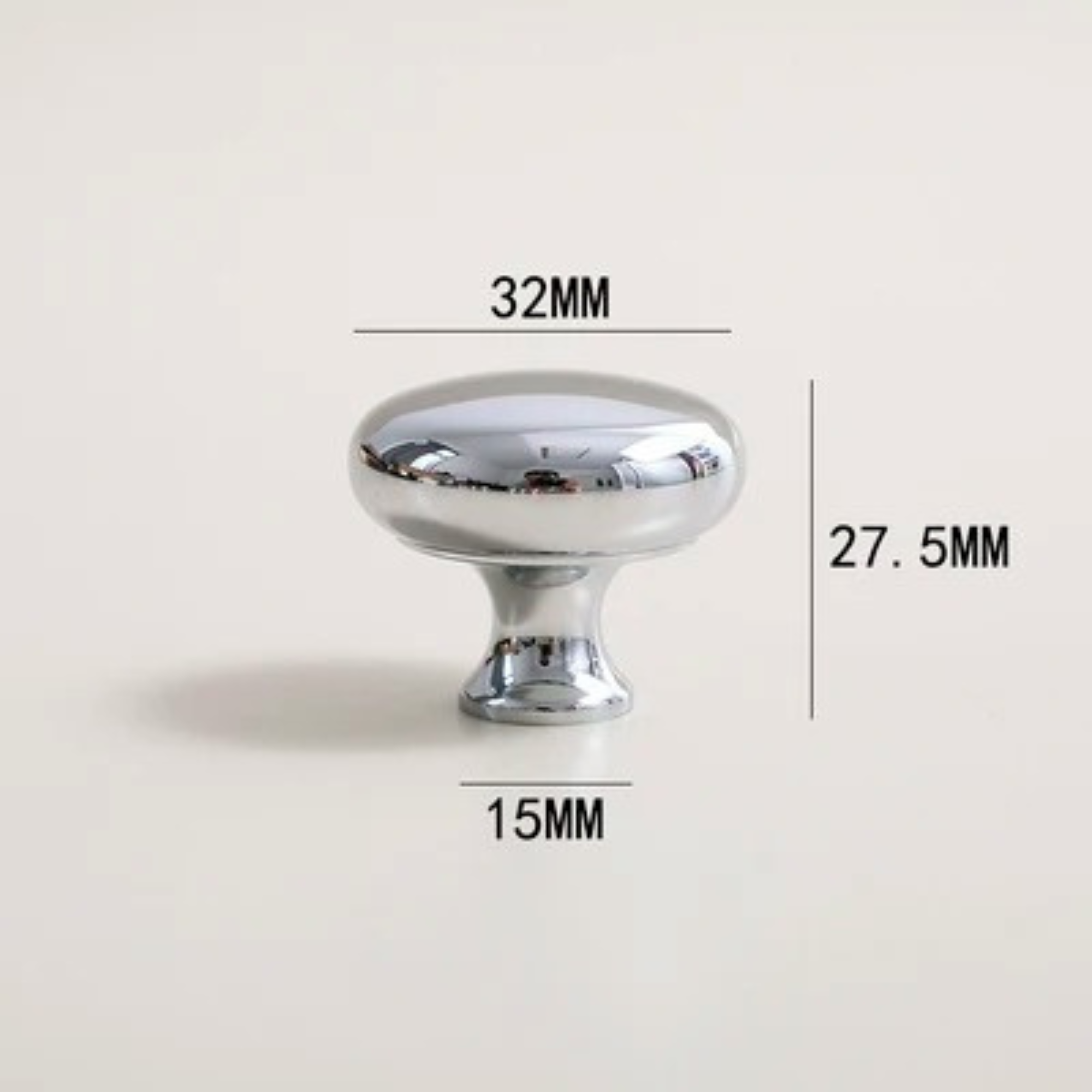 Polished Chrome Knob | Circularis