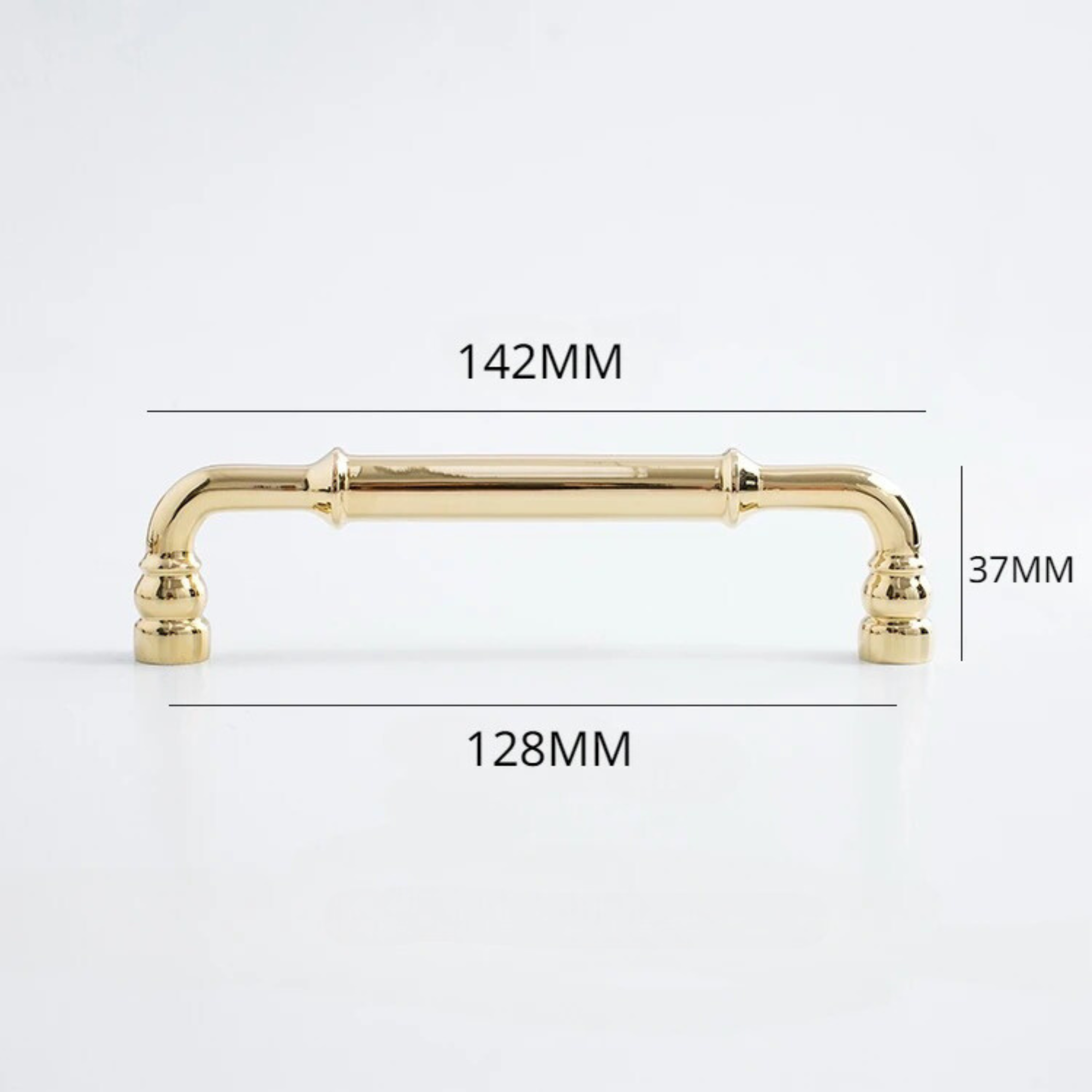 Polished Brass Curved Pull Handles | Curva