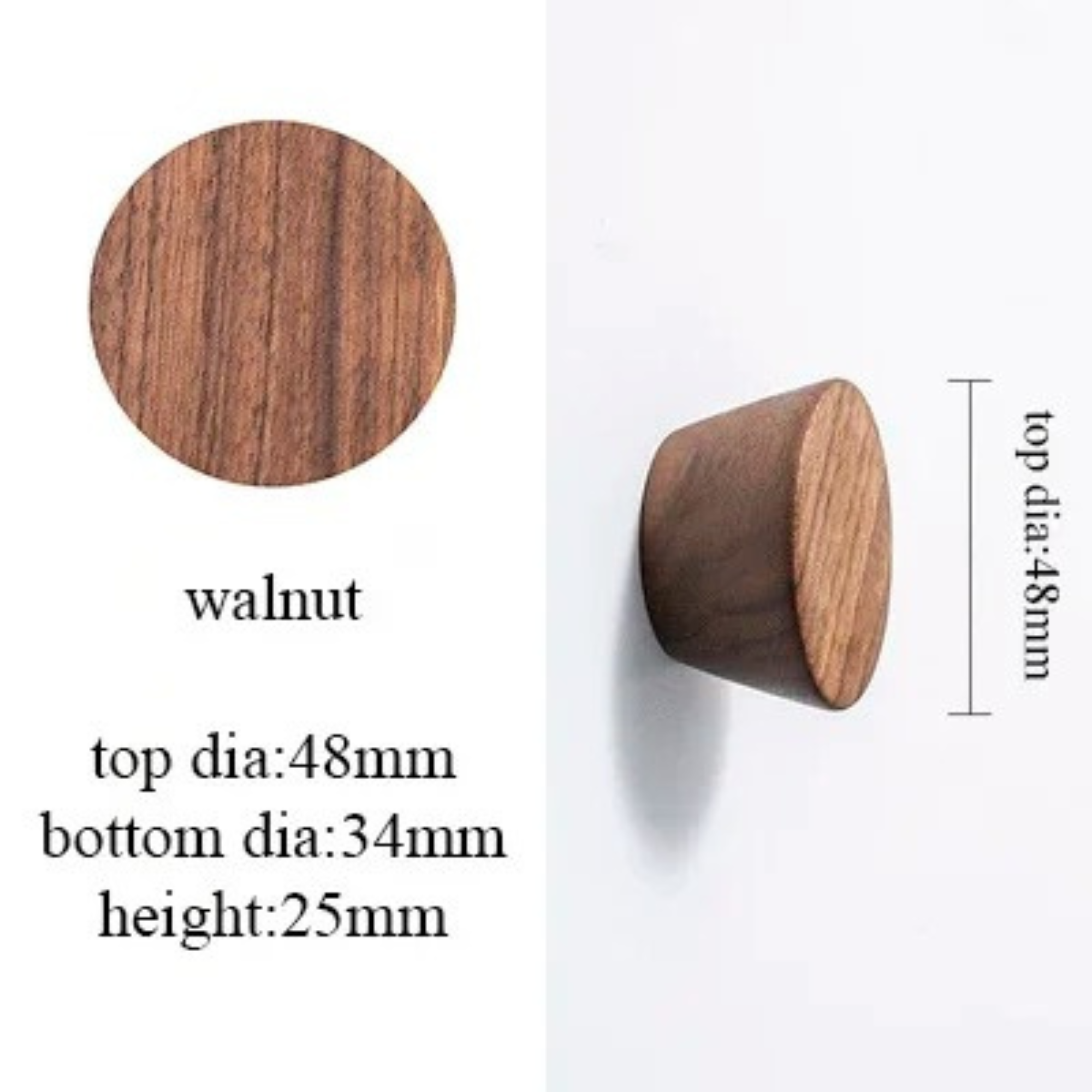 Wooden Half Moon Cabinet Pulls | Lignea Luna