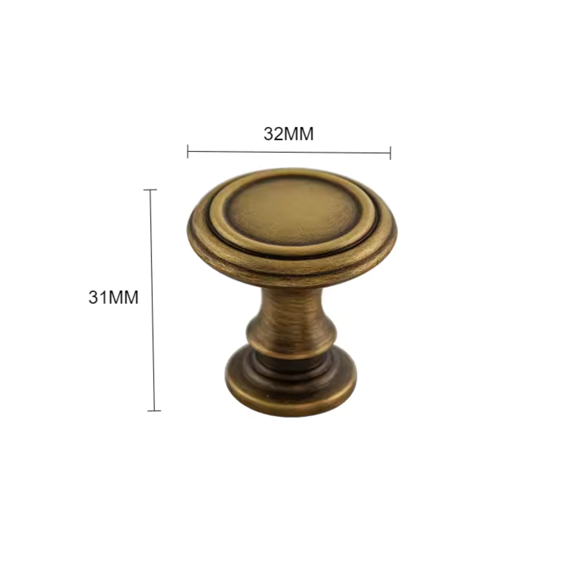 Antique Brushed Brass Handles | Serenum