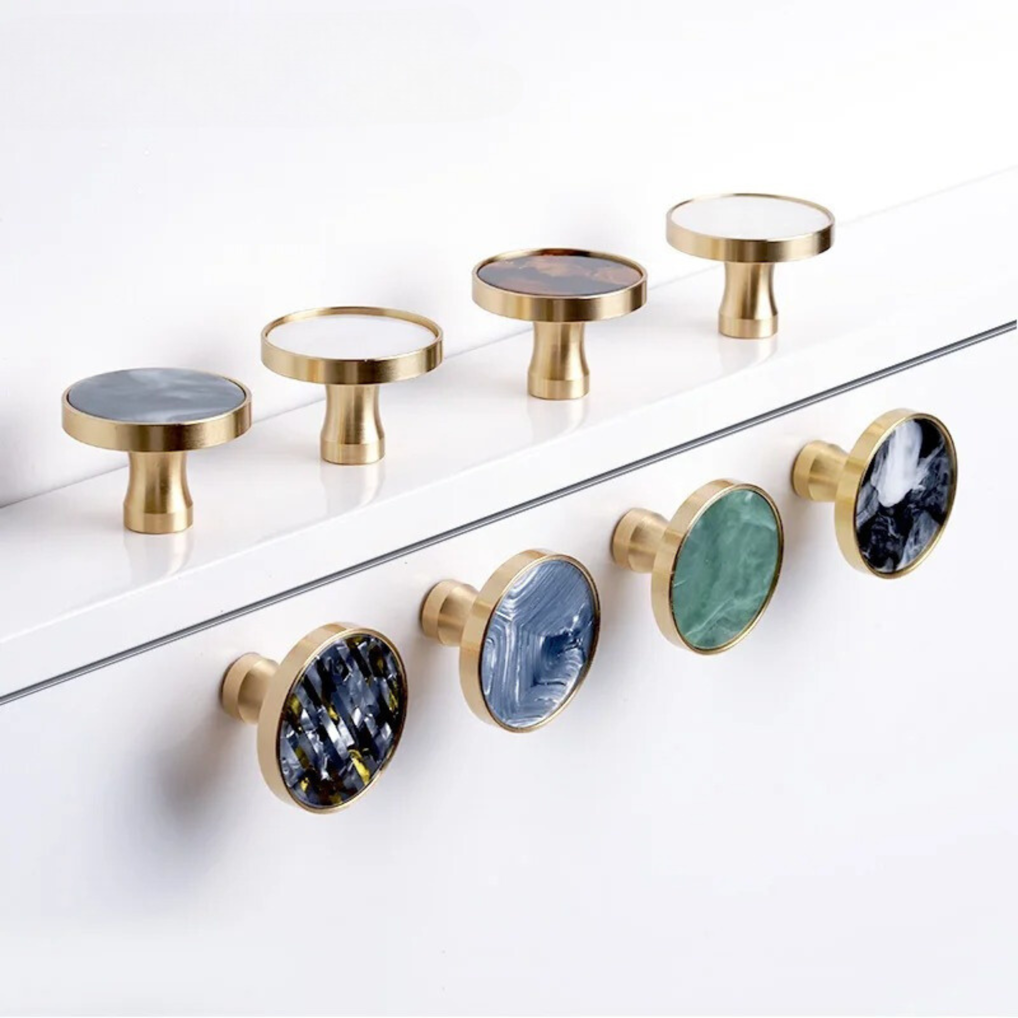 Resin & Brass Knobs | Resinae