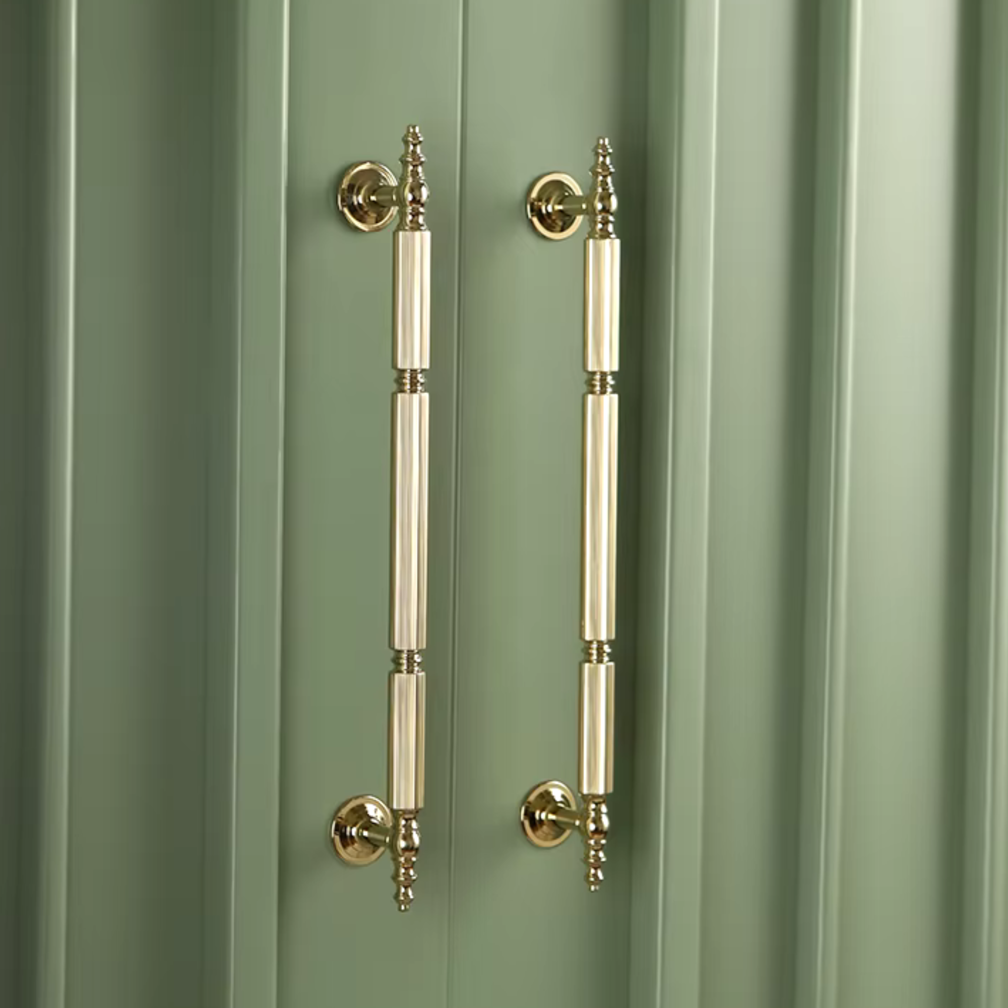 Polished Brass Lined Pulls | Aereus