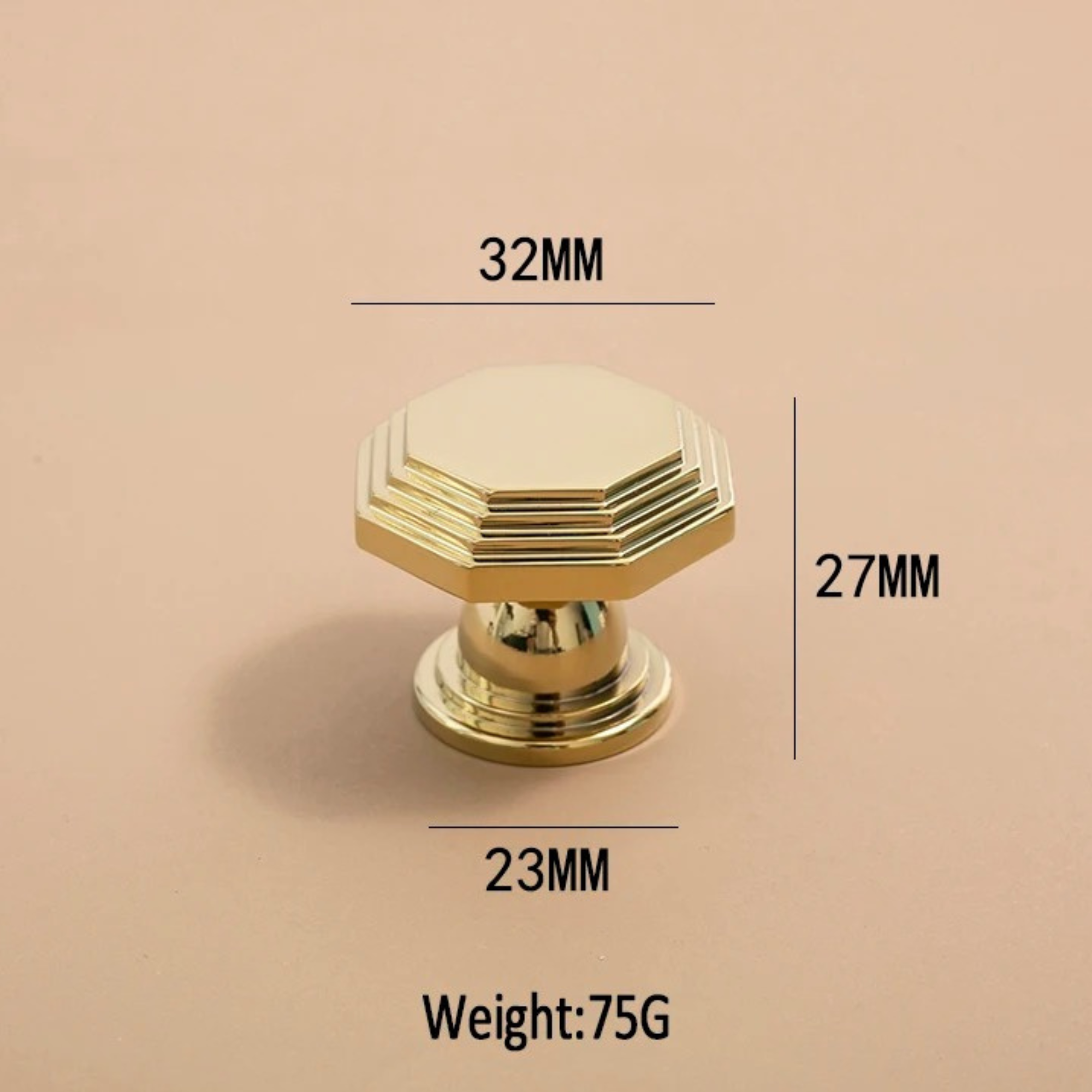 Polished Brass & Chrome Cabinet Pulls | Geometria