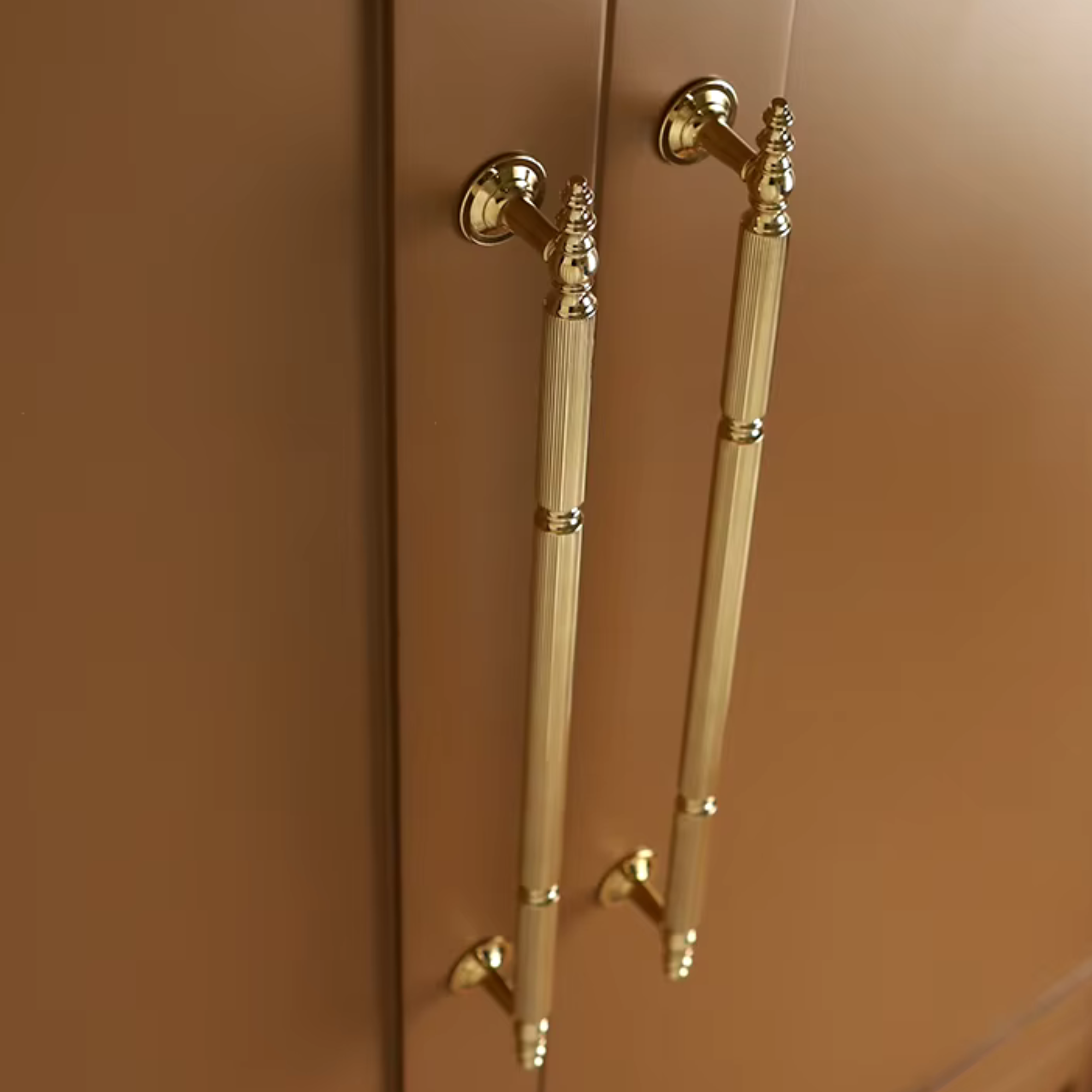 Polished Brass Lined Pulls | Aereus