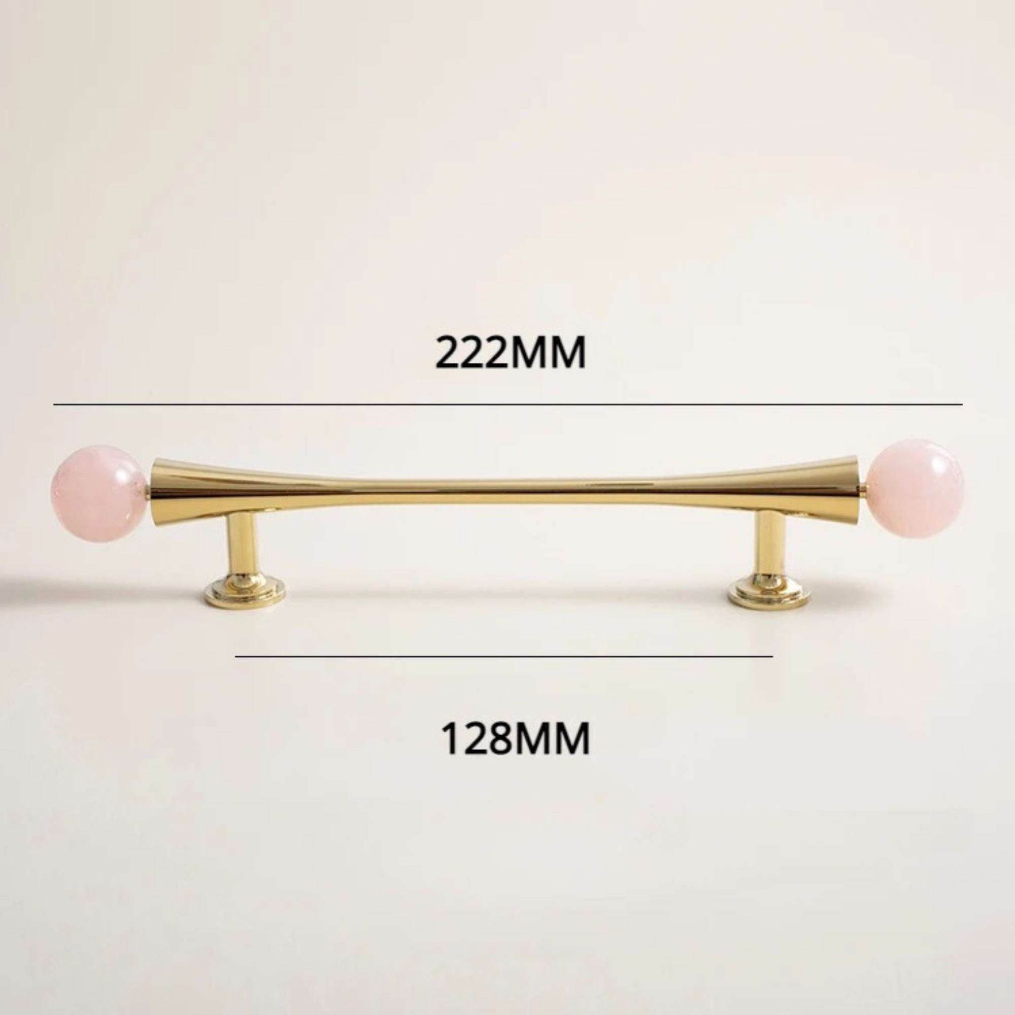 Polished Brass & Stone Pull Handles | Auriola