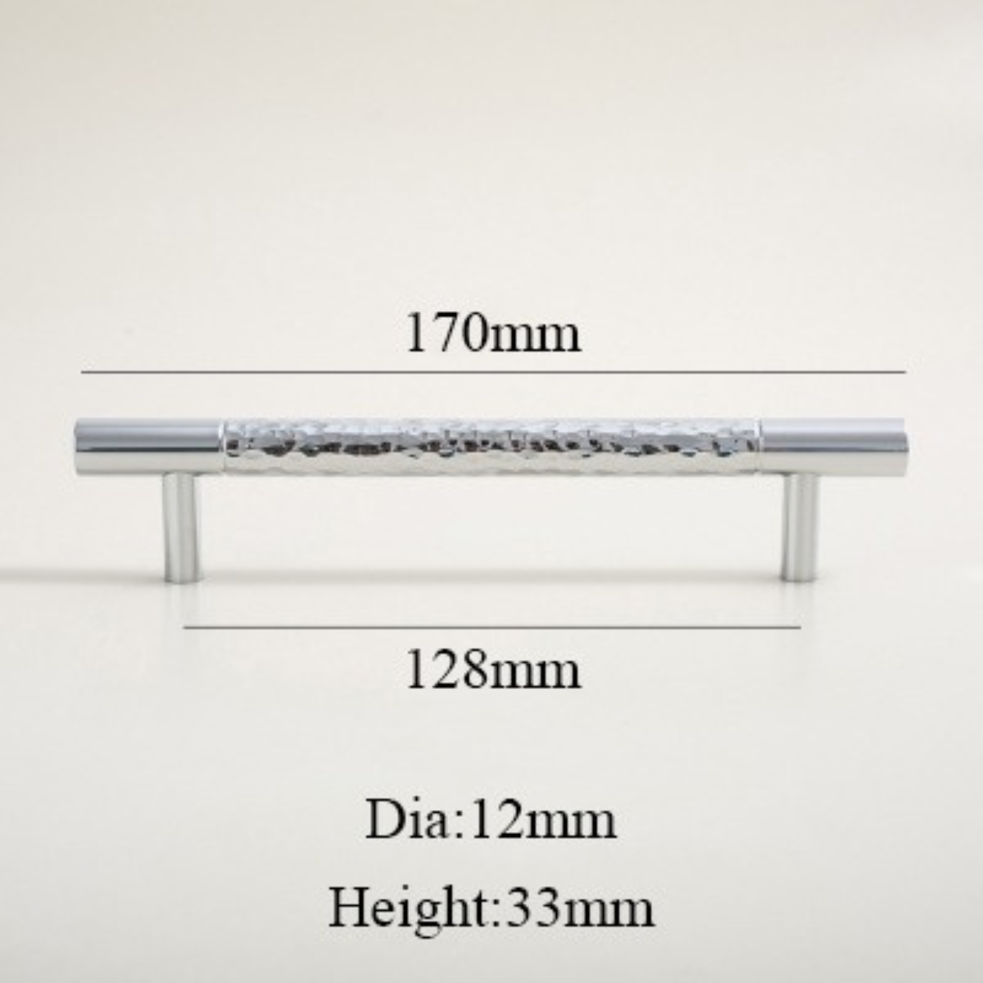 Hammered Chrome Cabinet Pulls | Decus