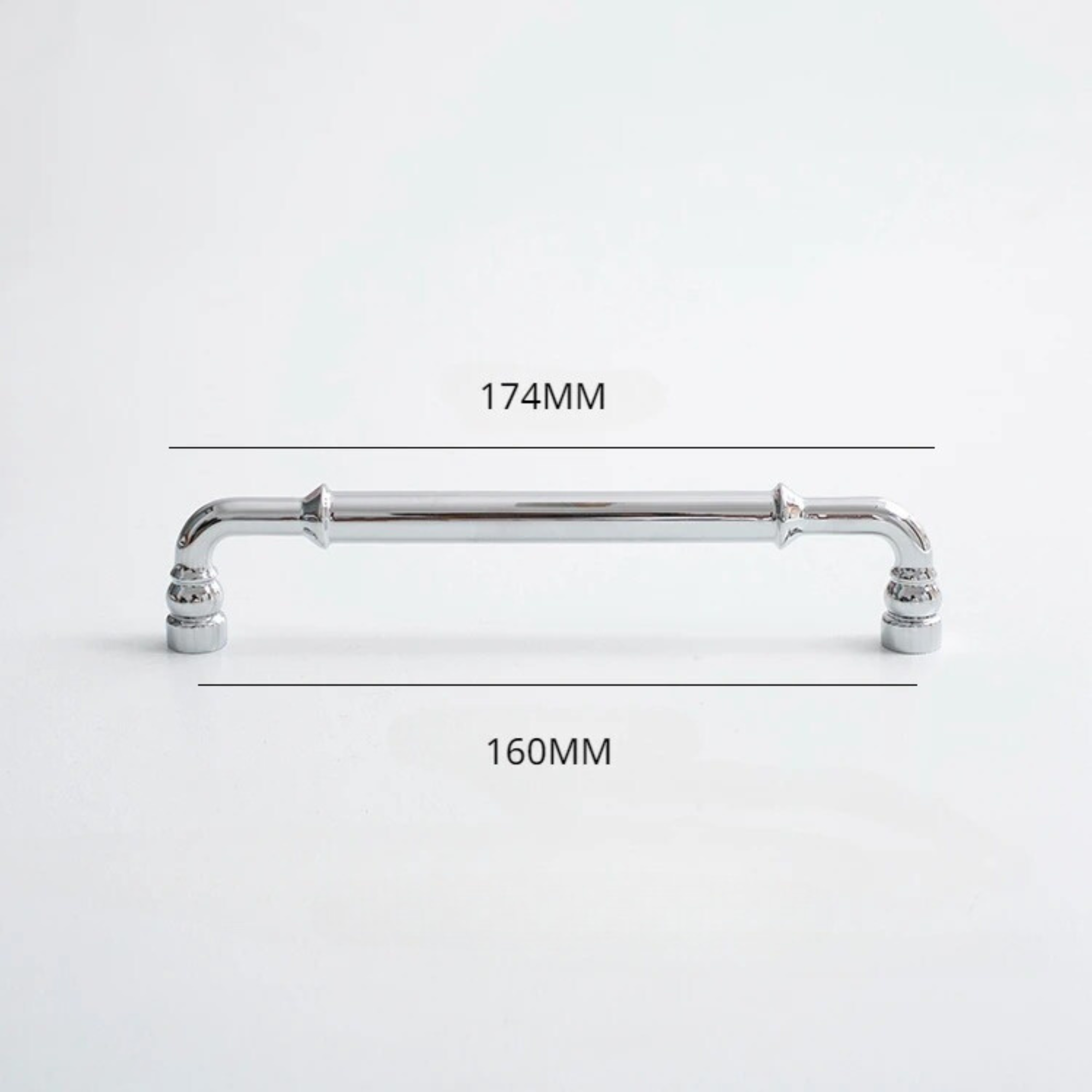 Polished Chrome Curved Pull Handles | Curva