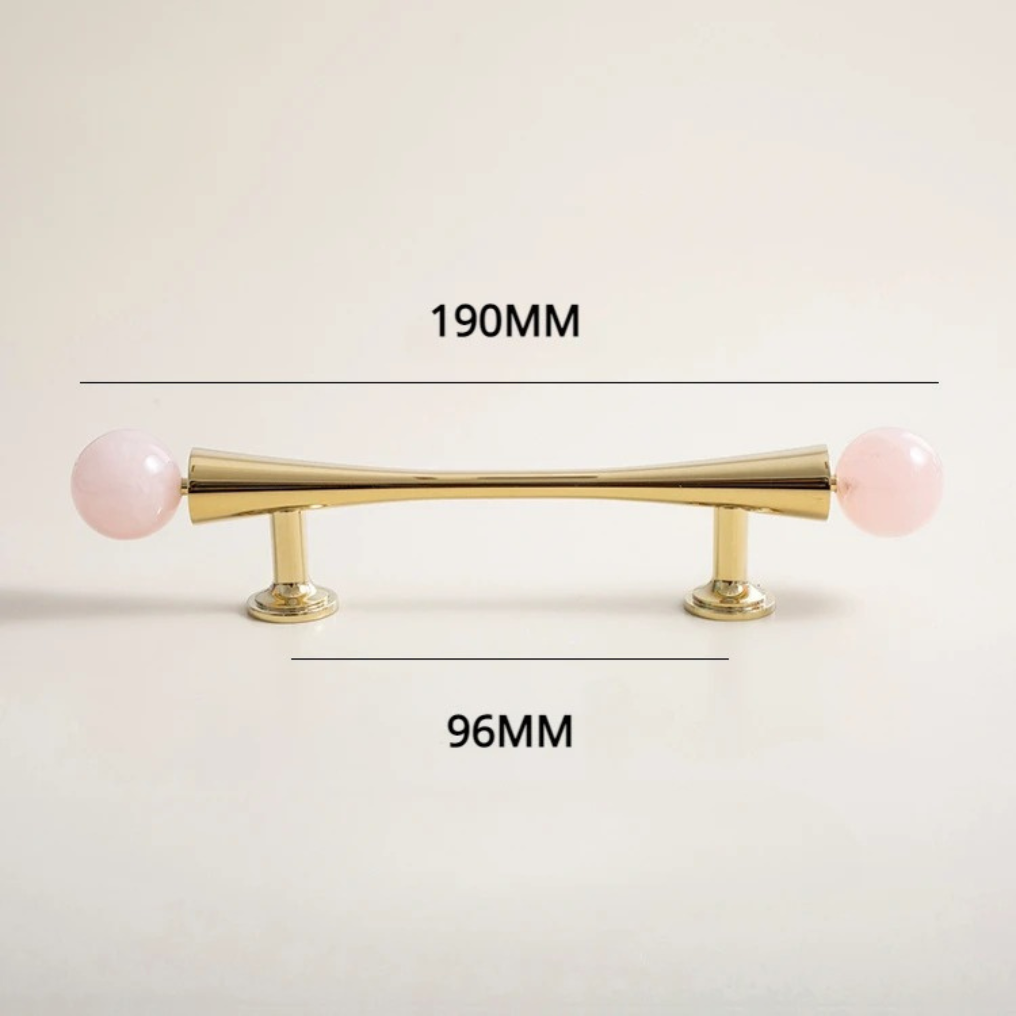 Polished Brass & Stone Pull Handles | Auriola