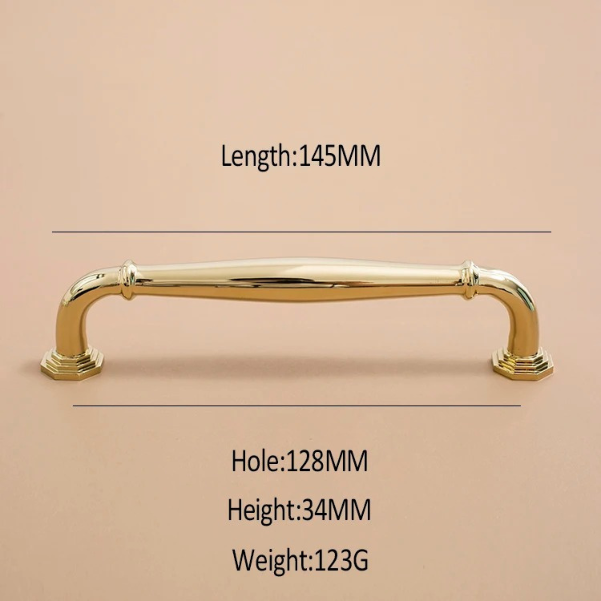 Polished Brass & Chrome Cabinet Pulls | Geometria