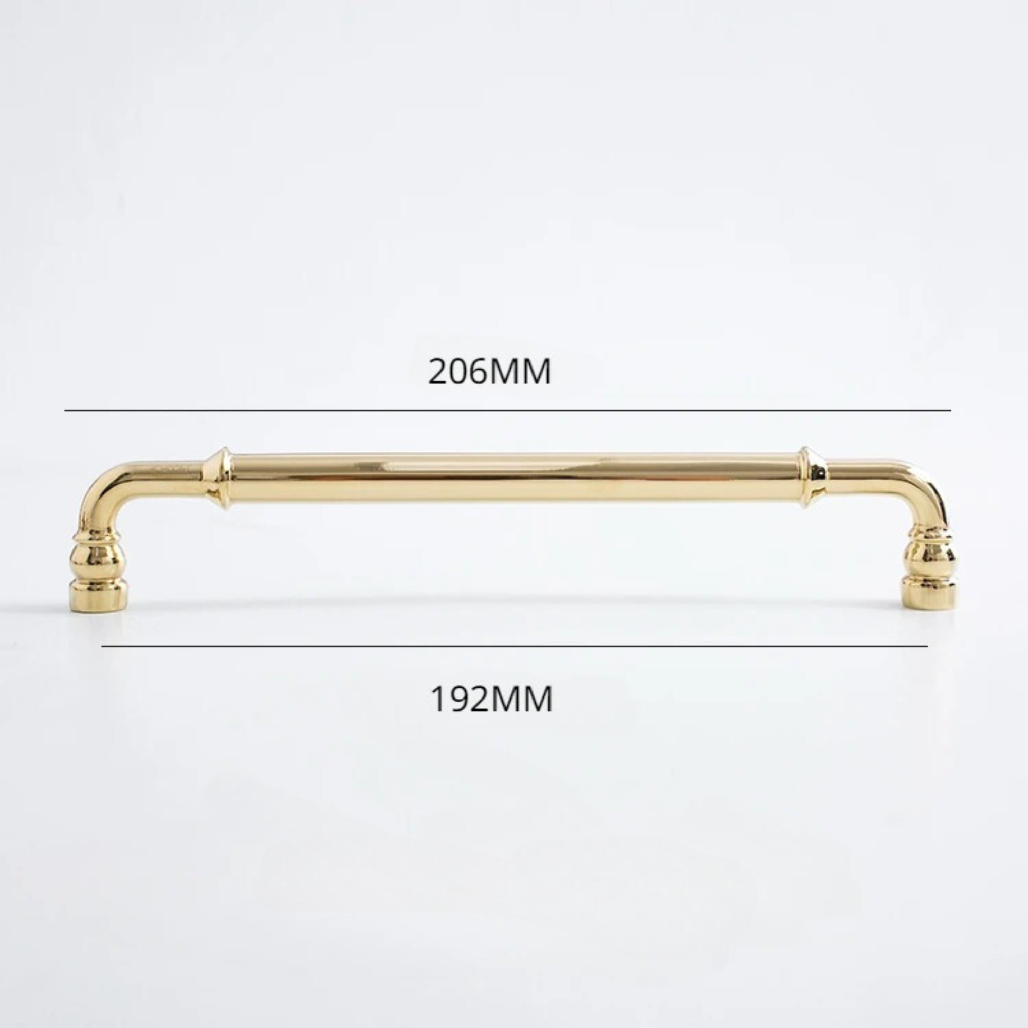 Polished Brass Curved Pull Handles | Curva