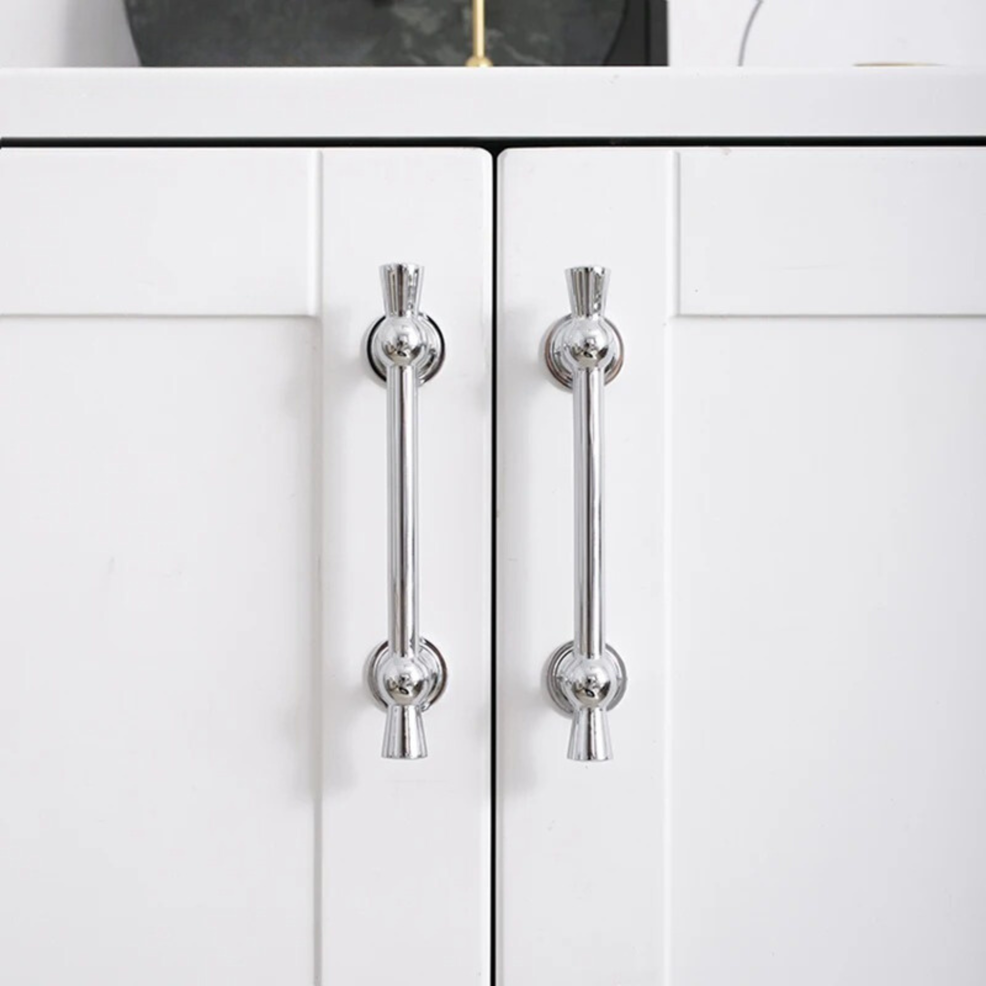 Polished Chrome Bow Handles | Aurora