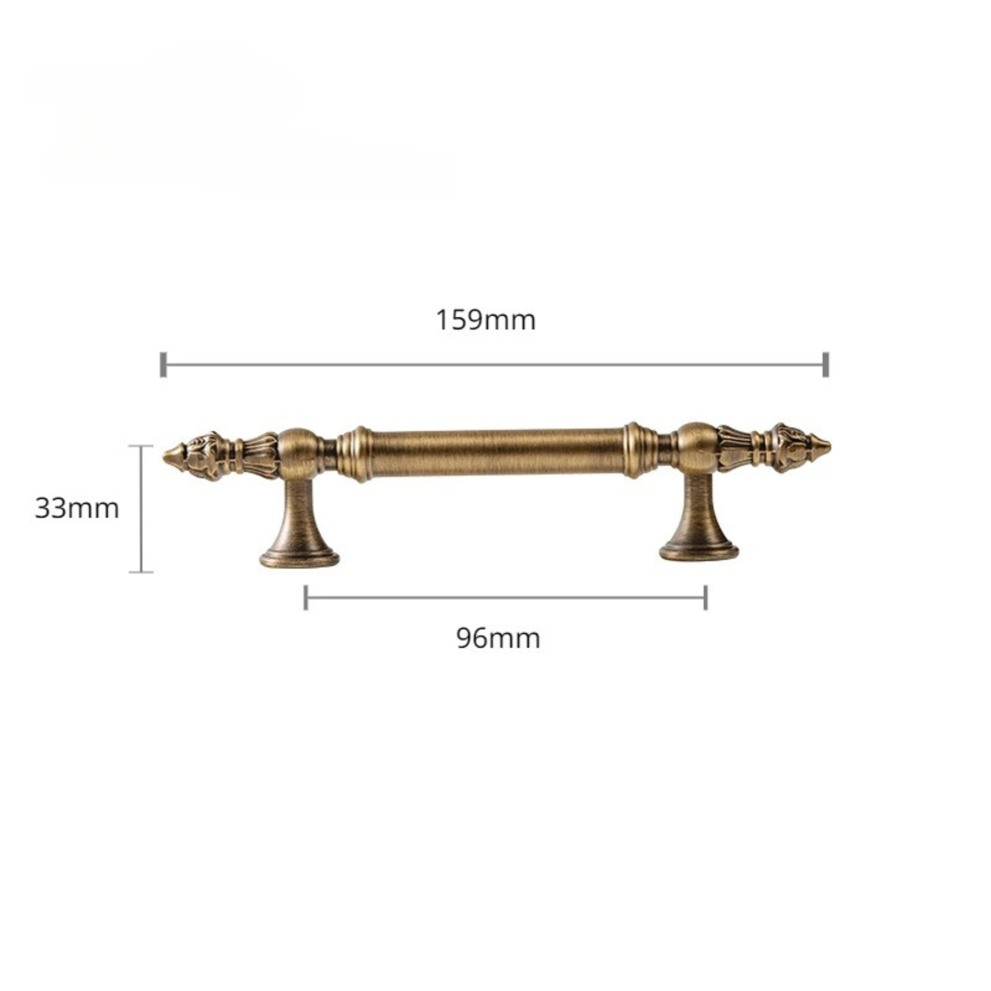 Pointed Antique Brass Pulls | Orno