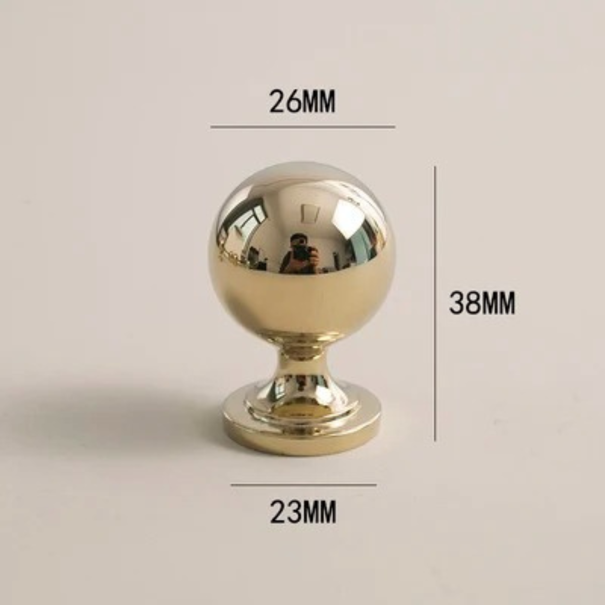 Polished Brass & Chrome Knobs | Lucinus