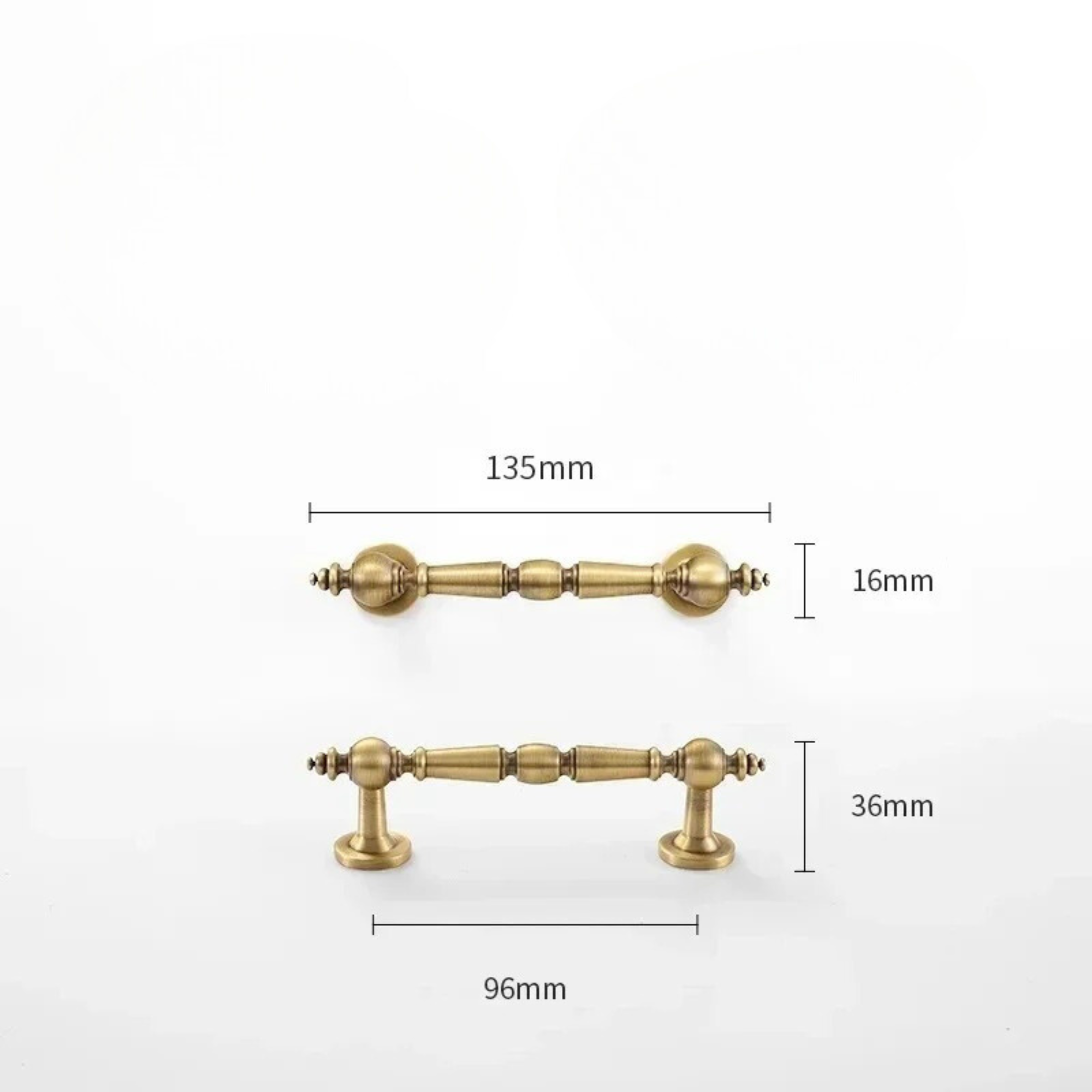 Round Brushed Brass Cabinet Pulls | Surrepo