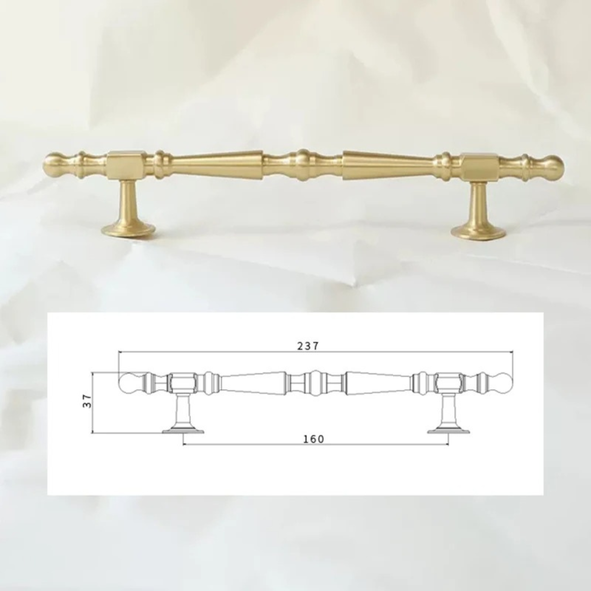 Turret Inspired Brass Handles | Turris