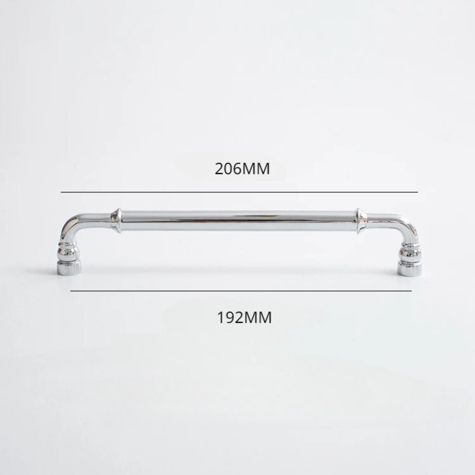 Polished Chrome Curved Pull Handles | Curva