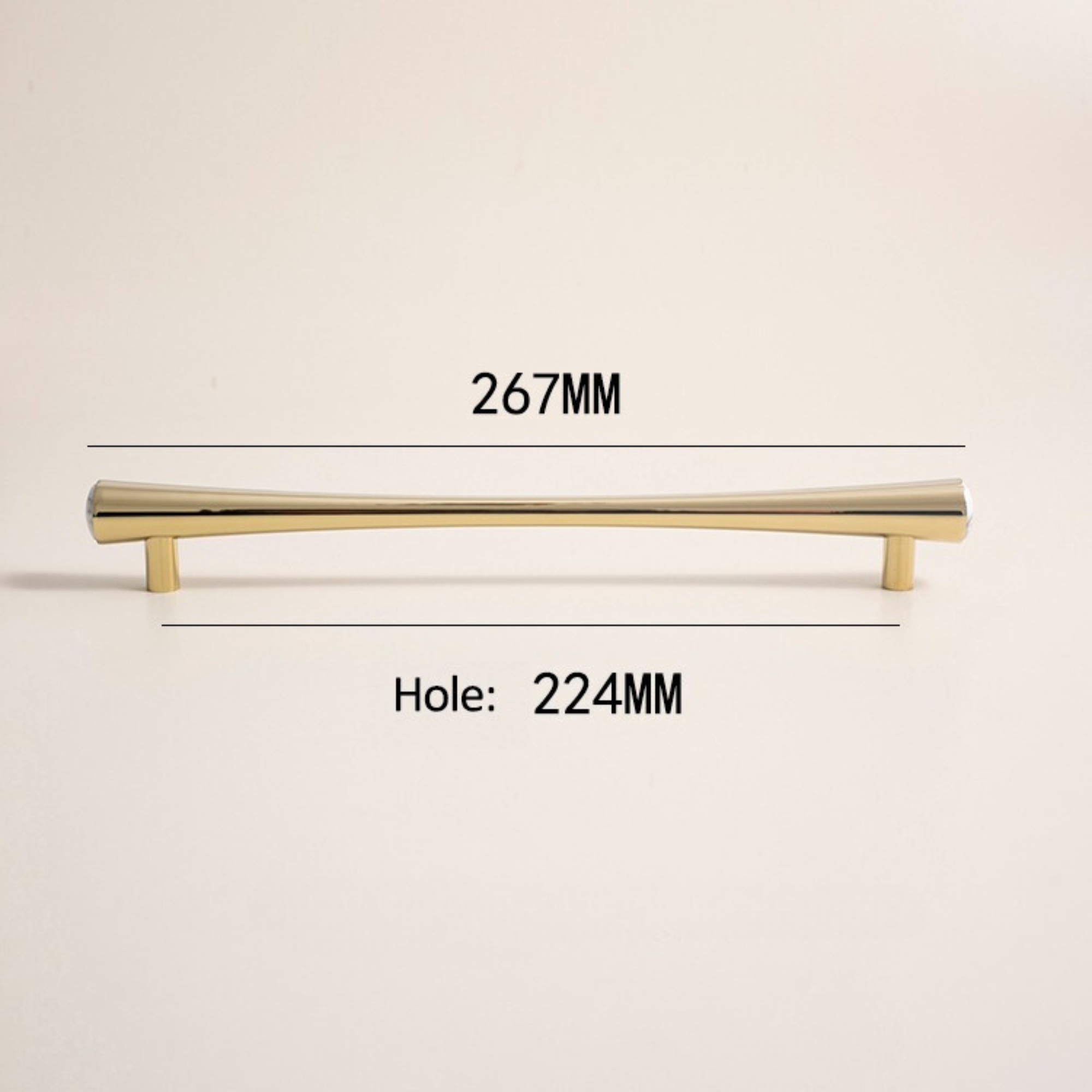 Brass and Stone Cabinet Door Handle | Aurum Lapis