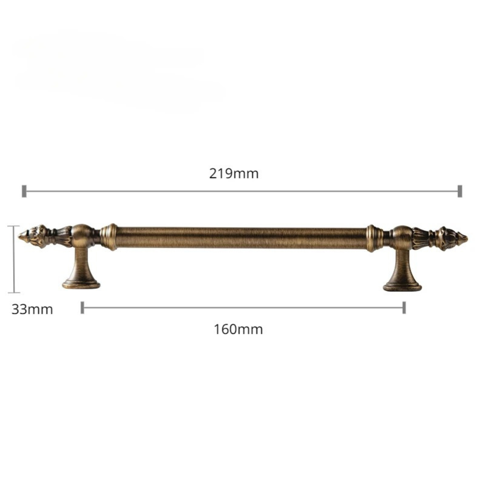 Pointed Antique Brass Pulls | Orno