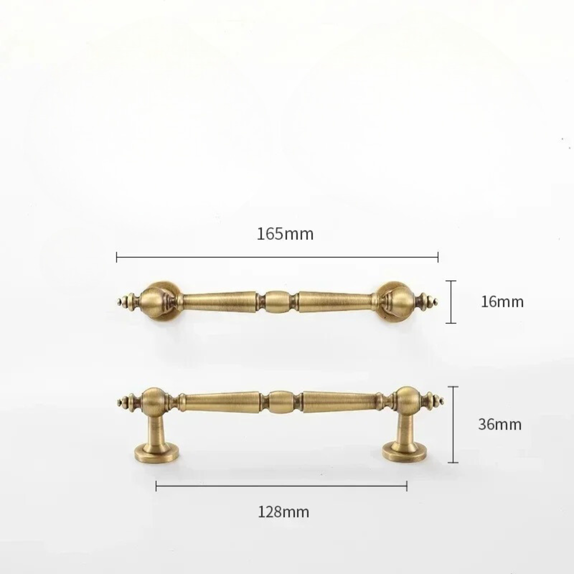 Round Brushed Brass Cabinet Pulls | Surrepo