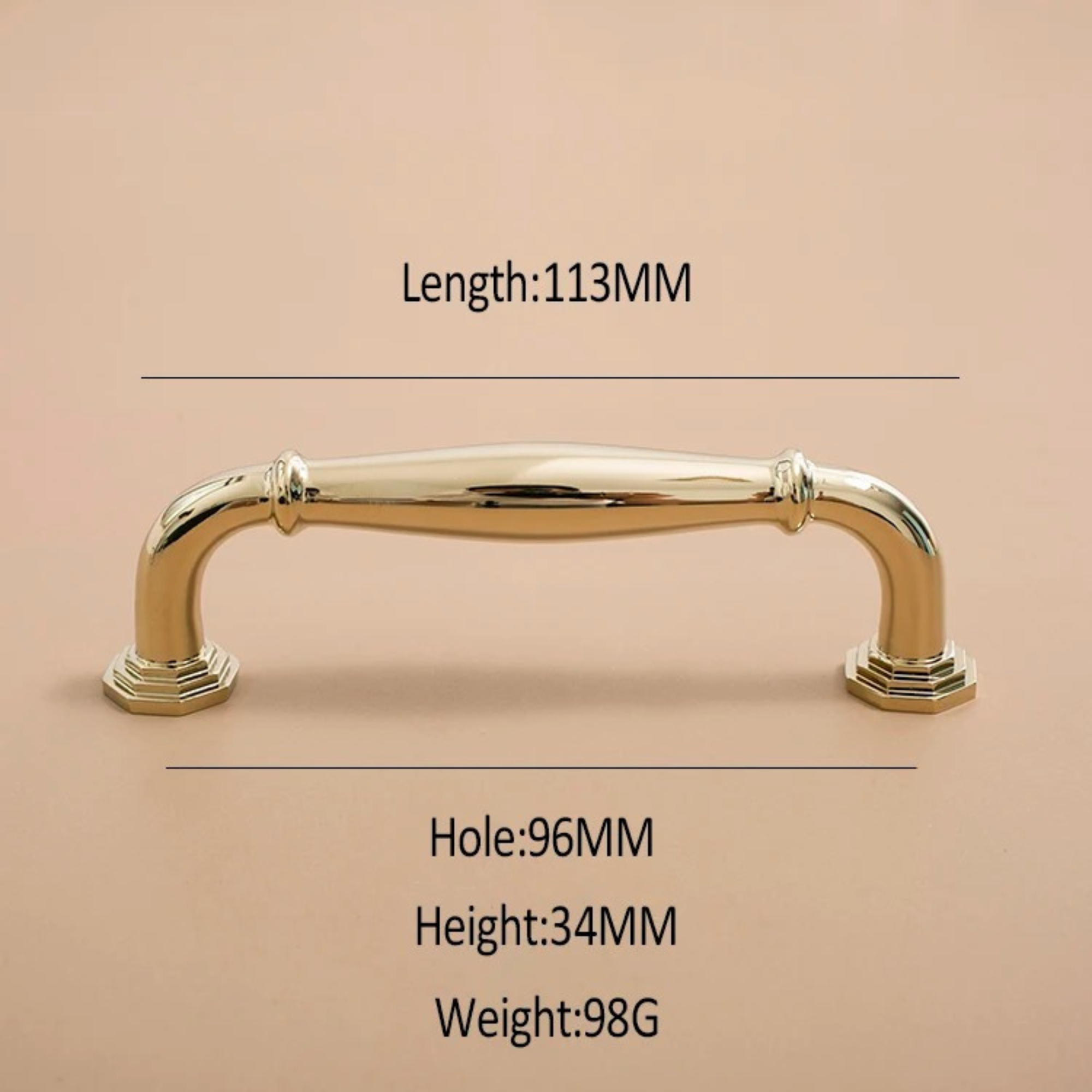 Polished Brass & Chrome Cabinet Pulls | Geometria