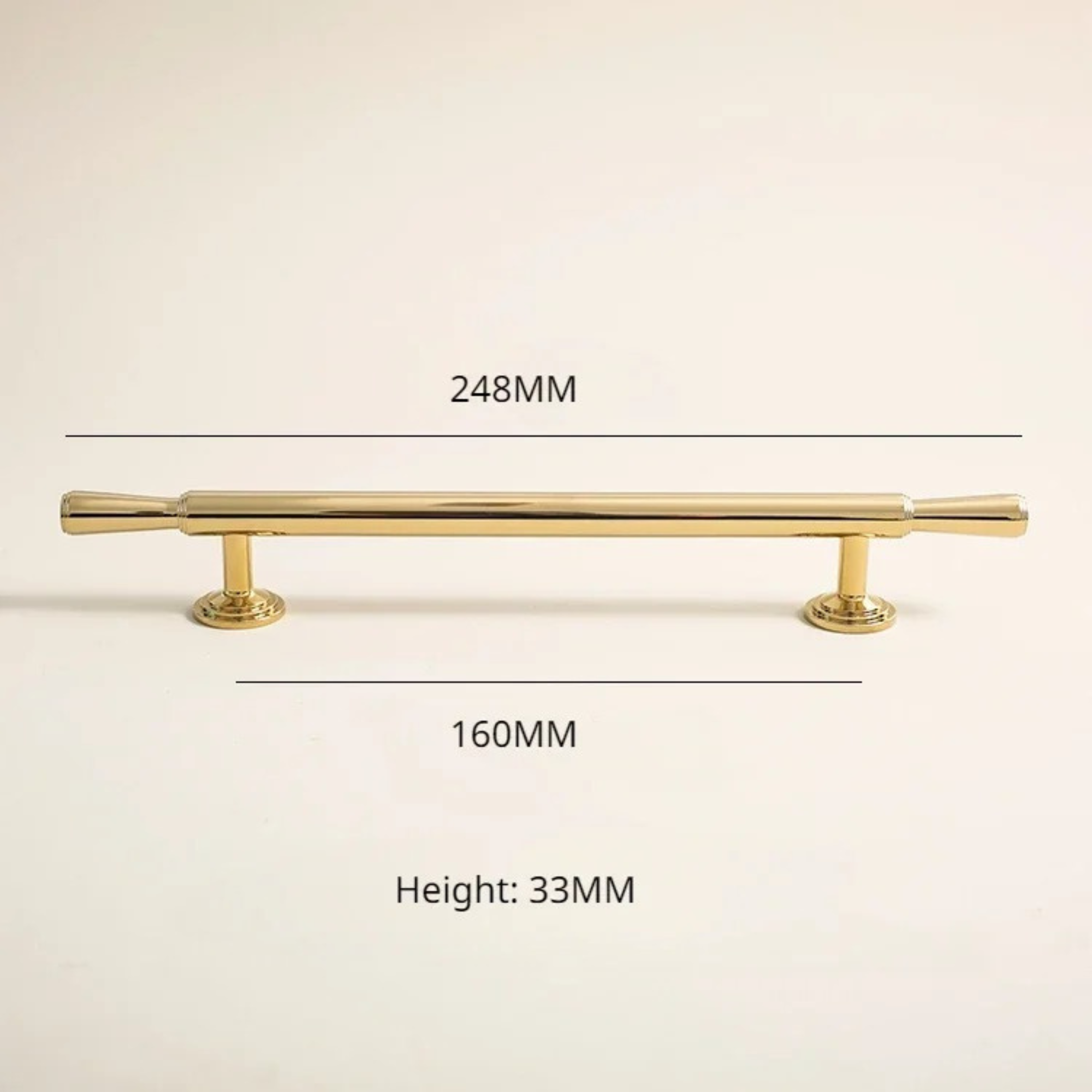 Polished Brass Cupboard Handle | Cornu