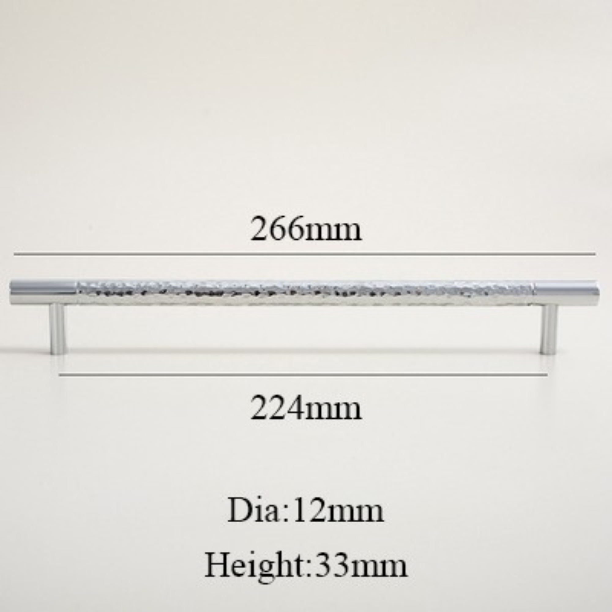 Hammered Chrome Cabinet Pulls | Decus