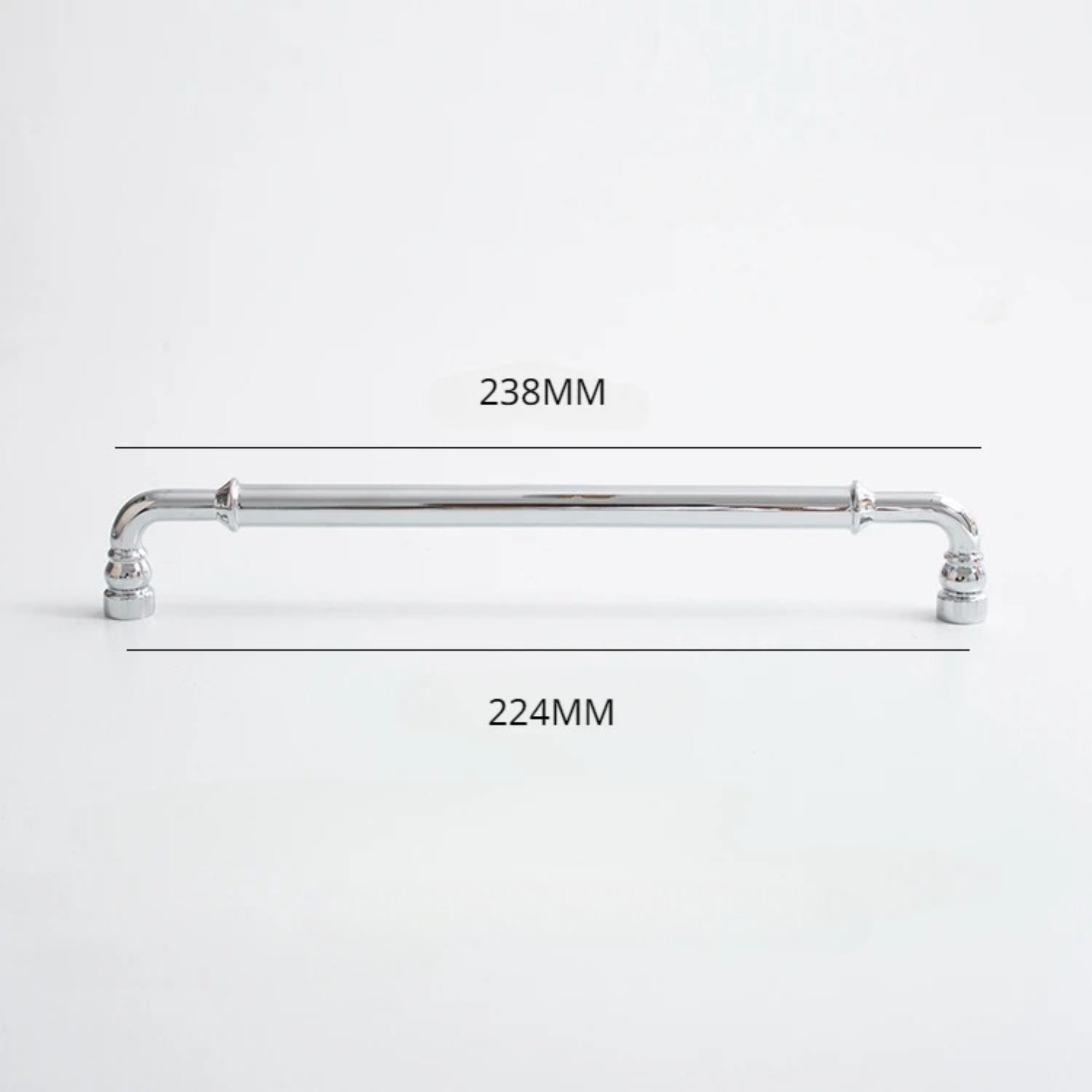 Polished Chrome Curved Pull Handles | Curva