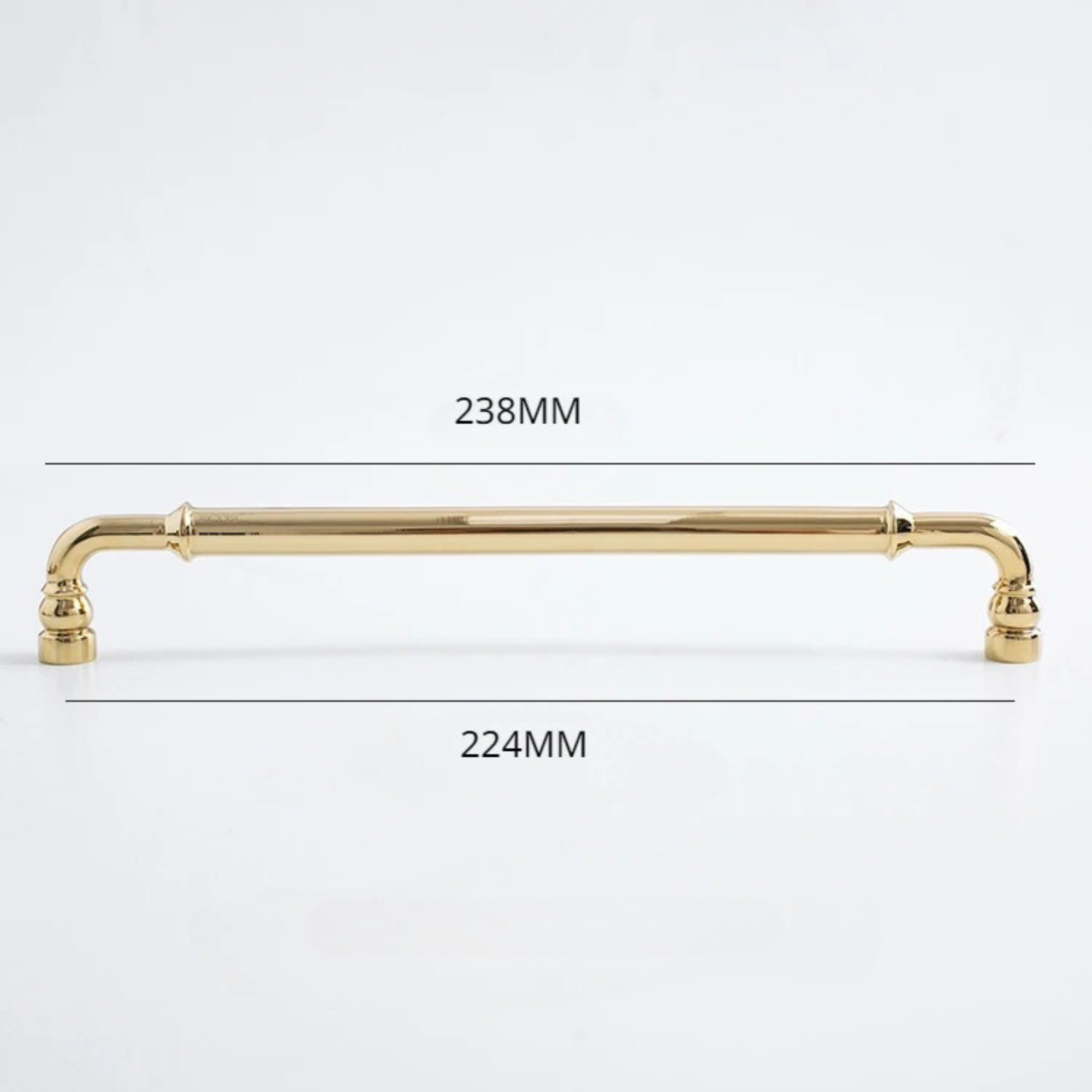 Polished Brass Curved Pull Handles | Curva