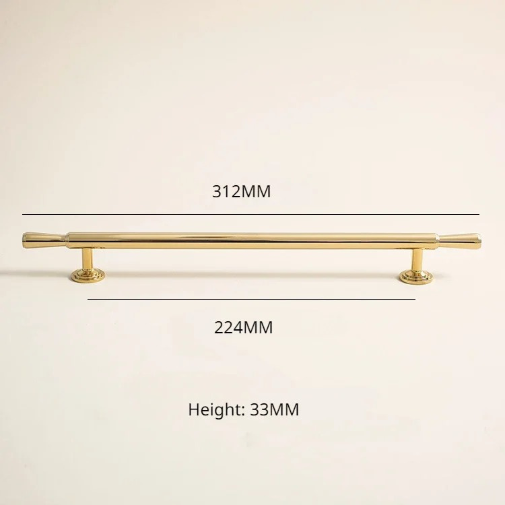 Polished Brass Cupboard Handle | Cornu