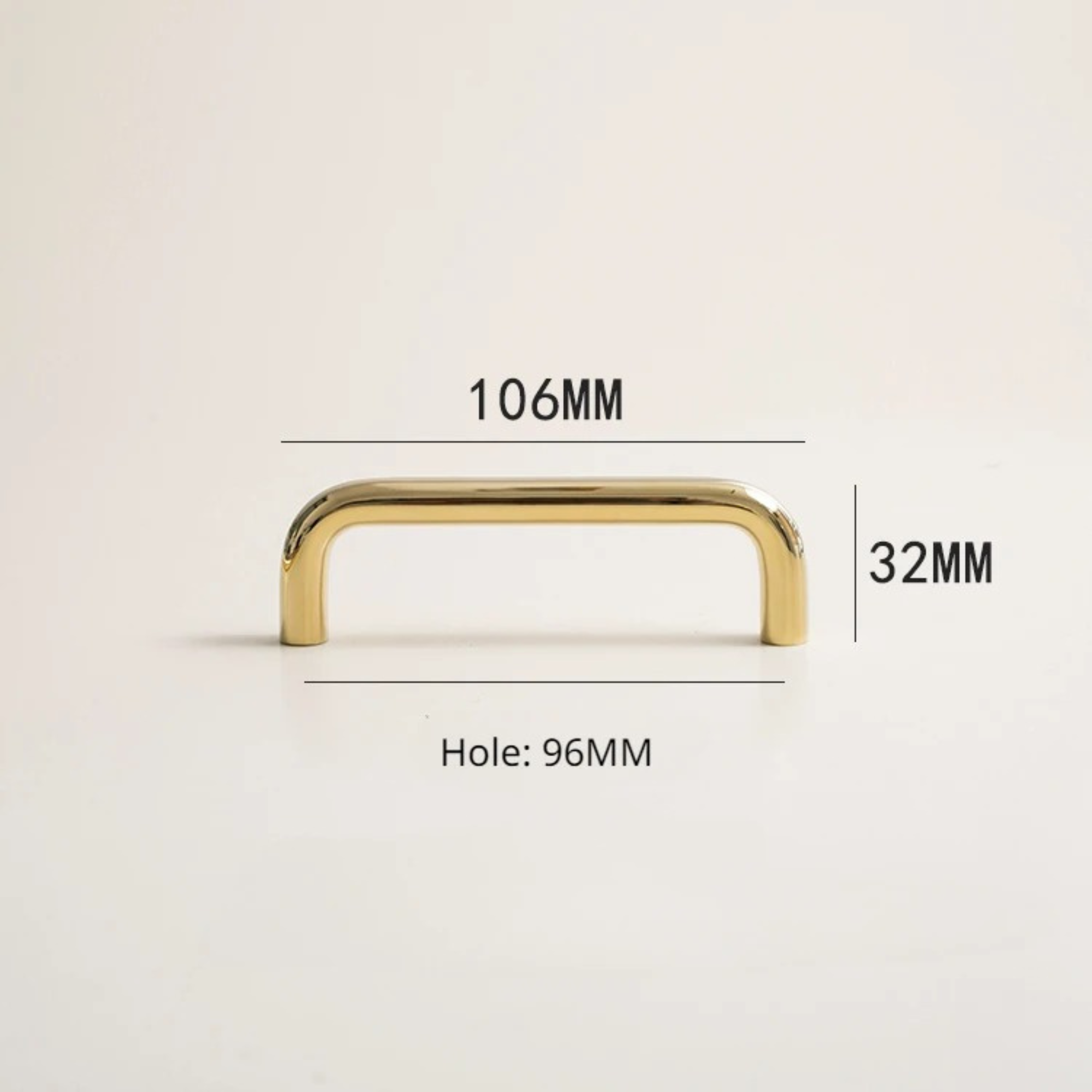 Minimalist Polished Brass Handles | Caelum