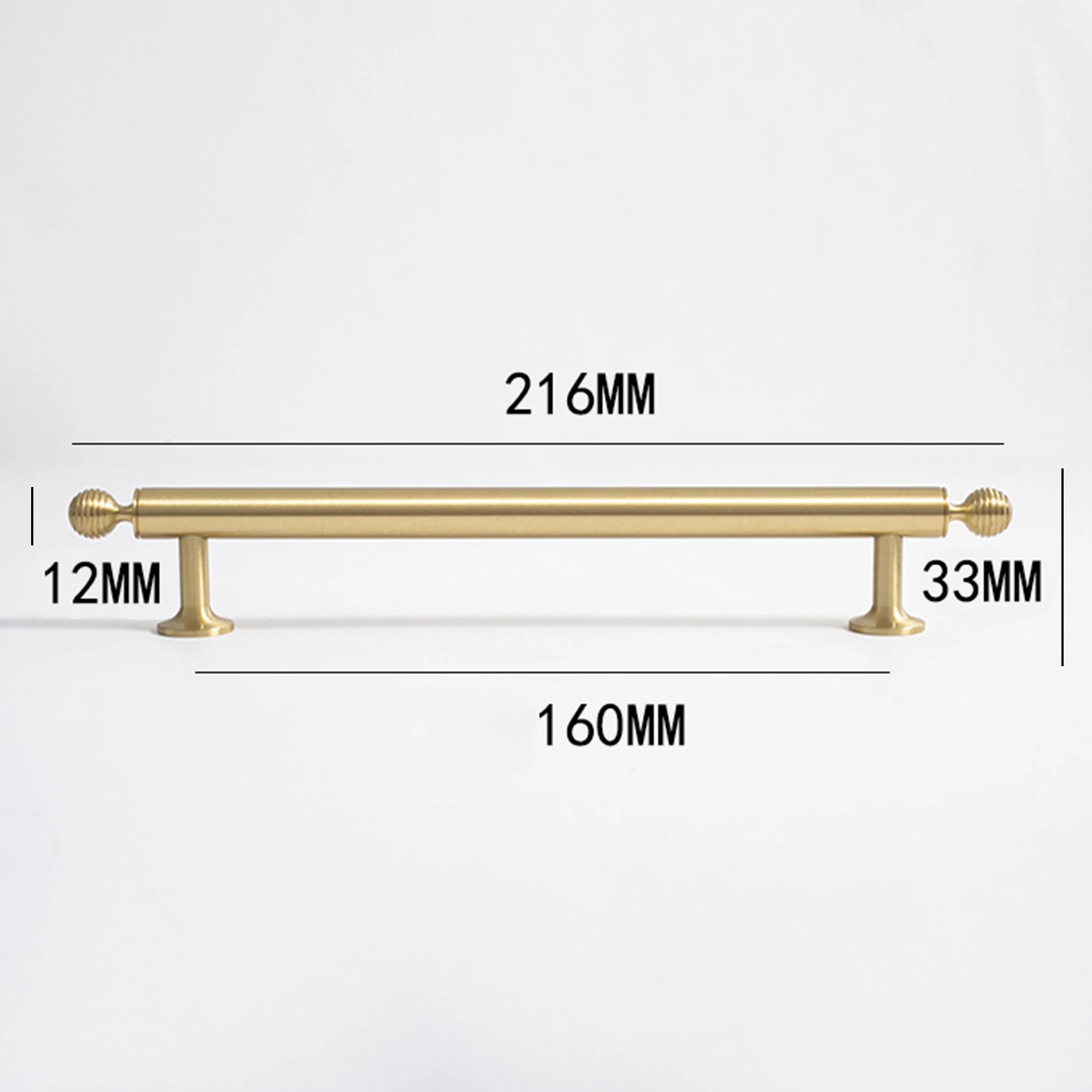 Brushed Brass Cabinet Pulls | Beehive | Aurea Caelum