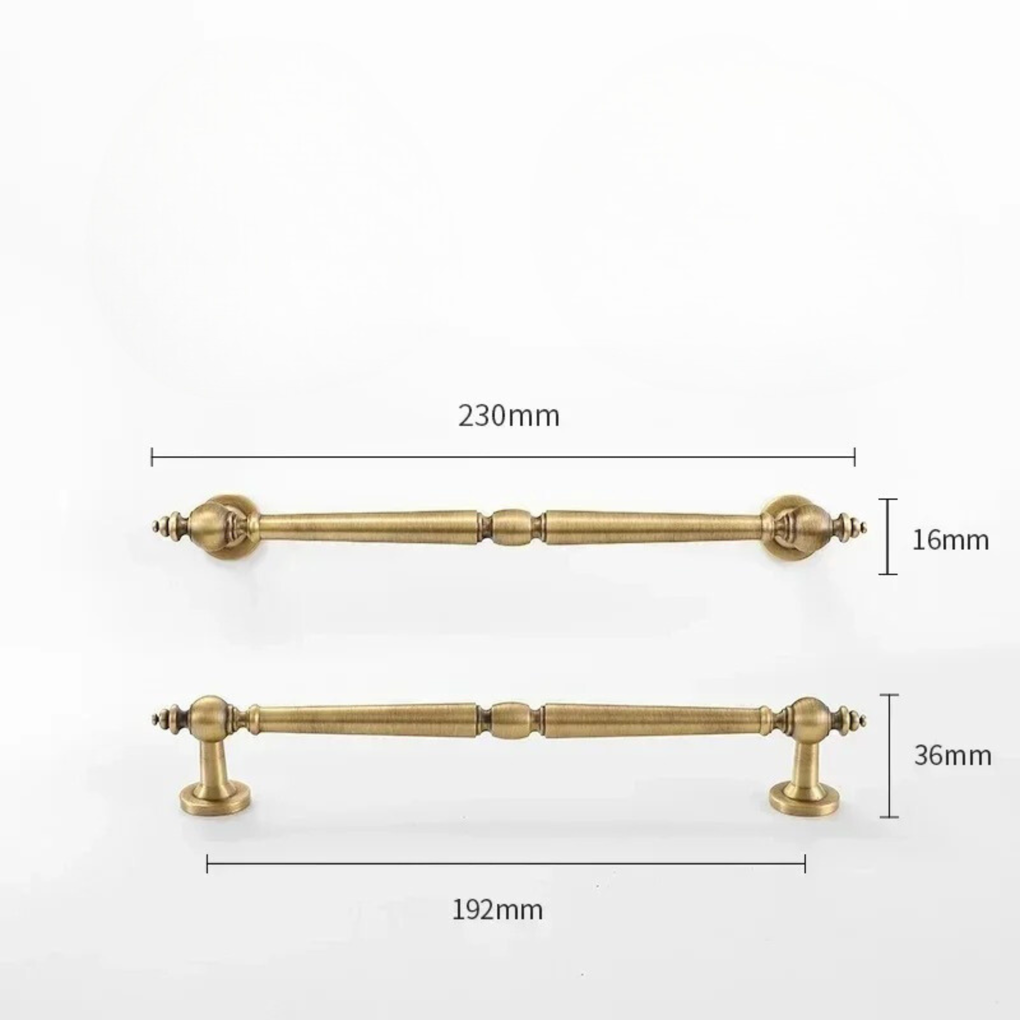 Round Brushed Brass Cabinet Pulls | Surrepo