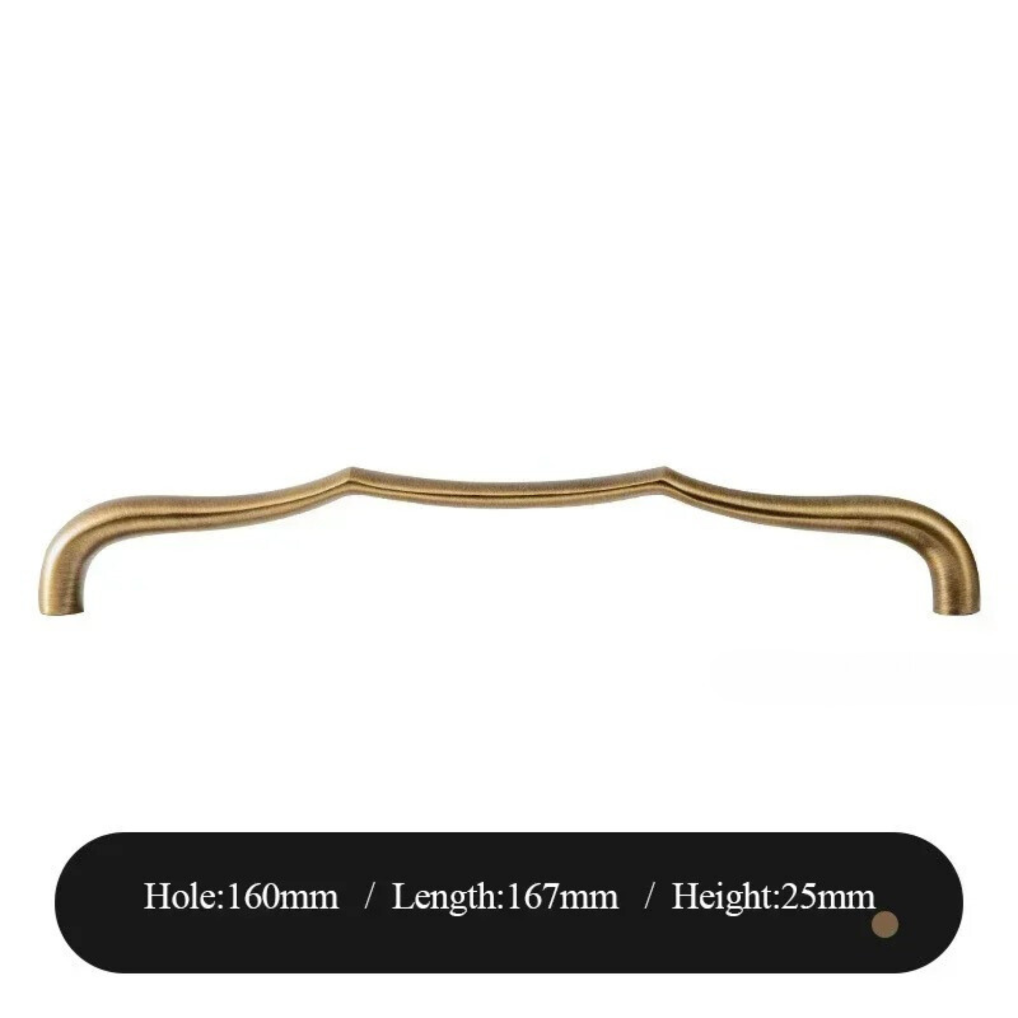 Wavey Brass Handles | Aequor