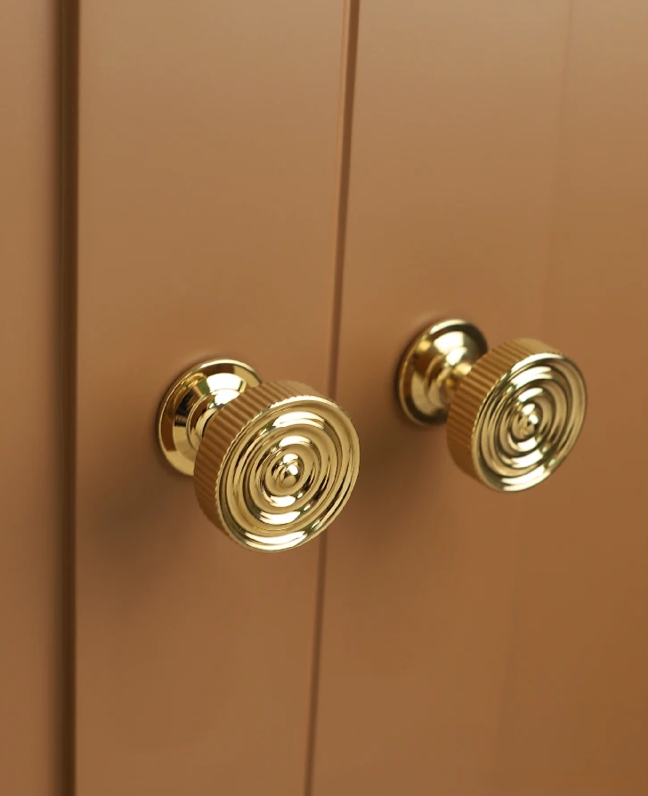 Polished Brass Lined Pulls | Aereus