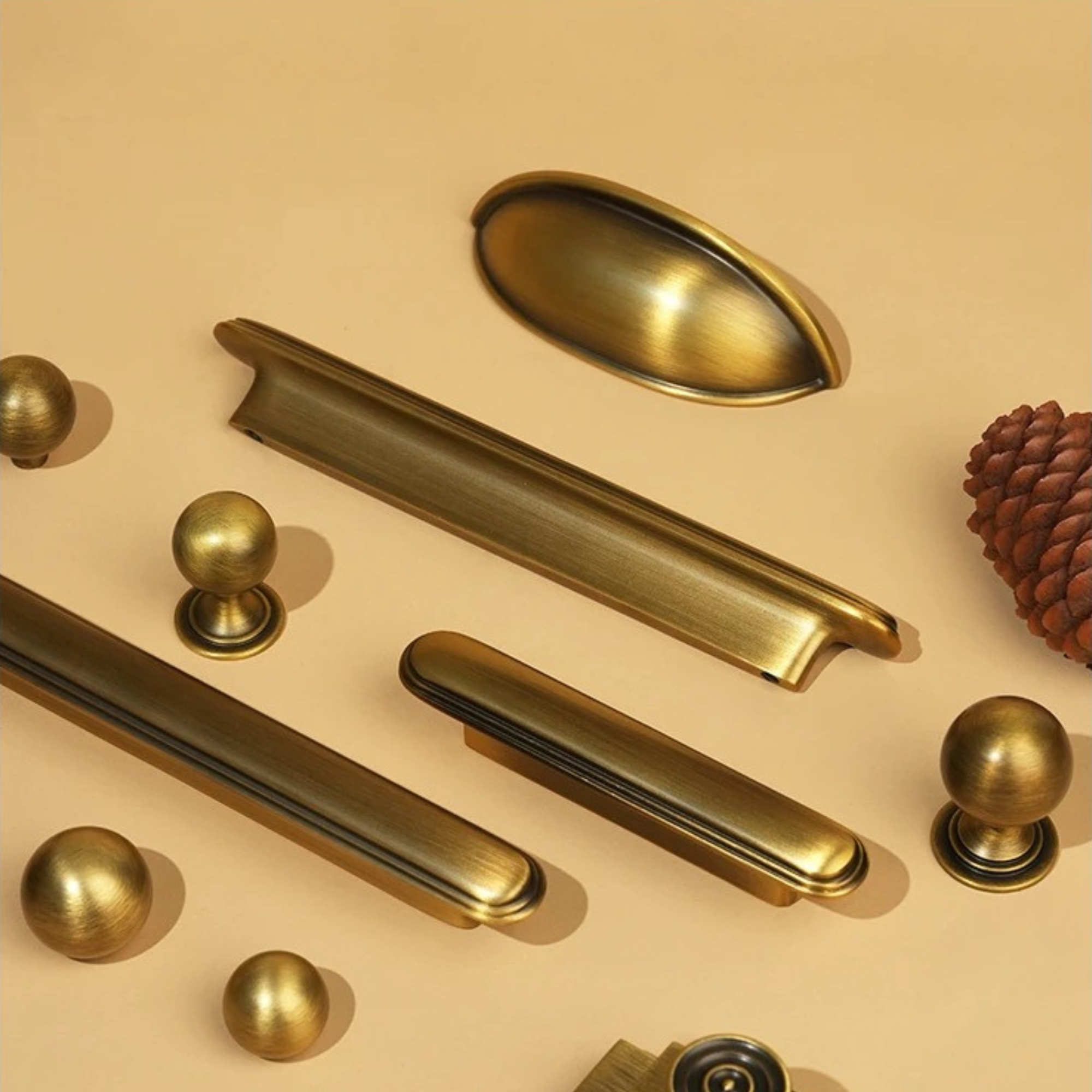 Antique Brass Cabinet Hardware | Apricitas