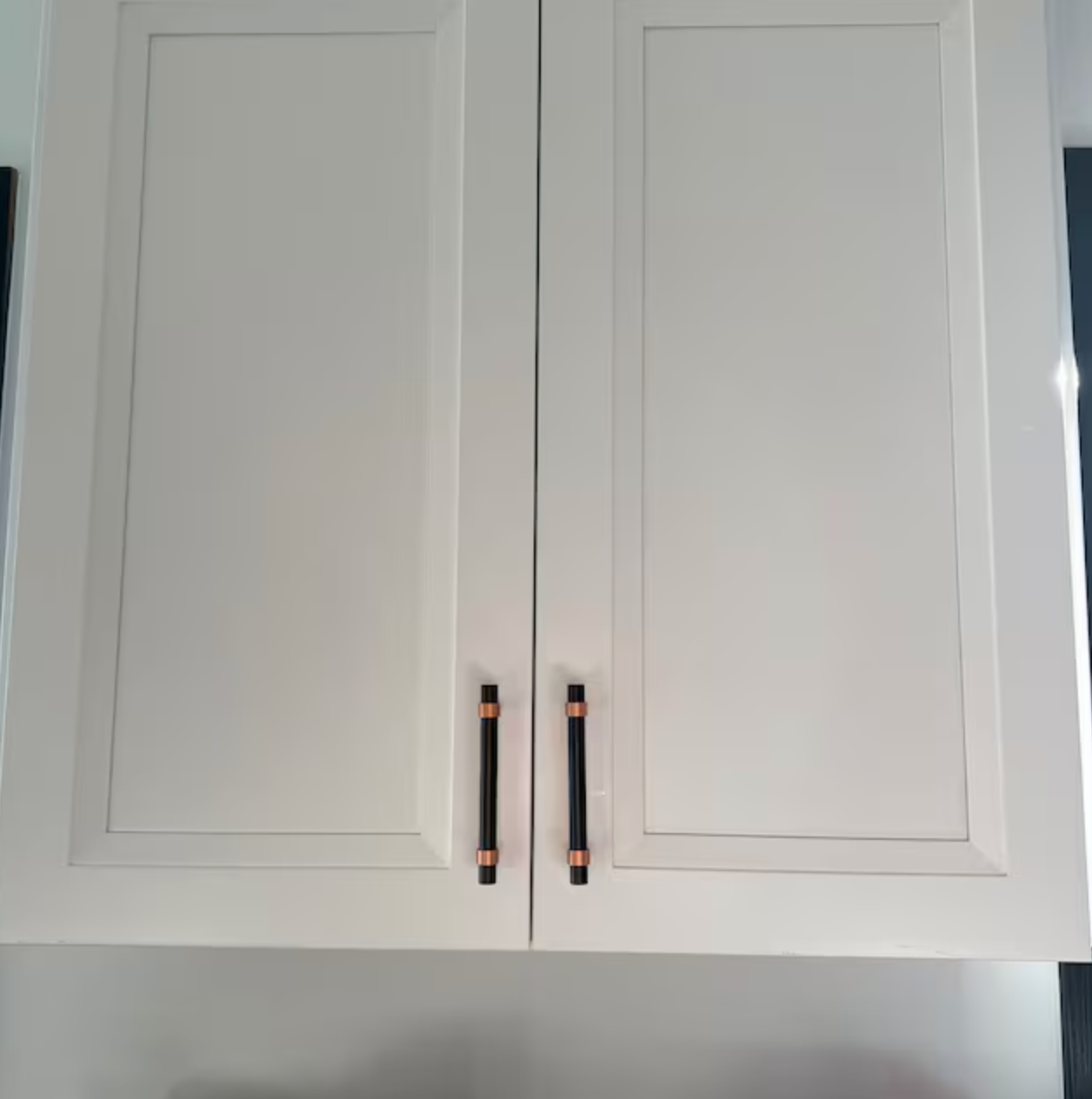 Black and Copper Cabinet Pulls | Knurled or Smooth | Ater Aes