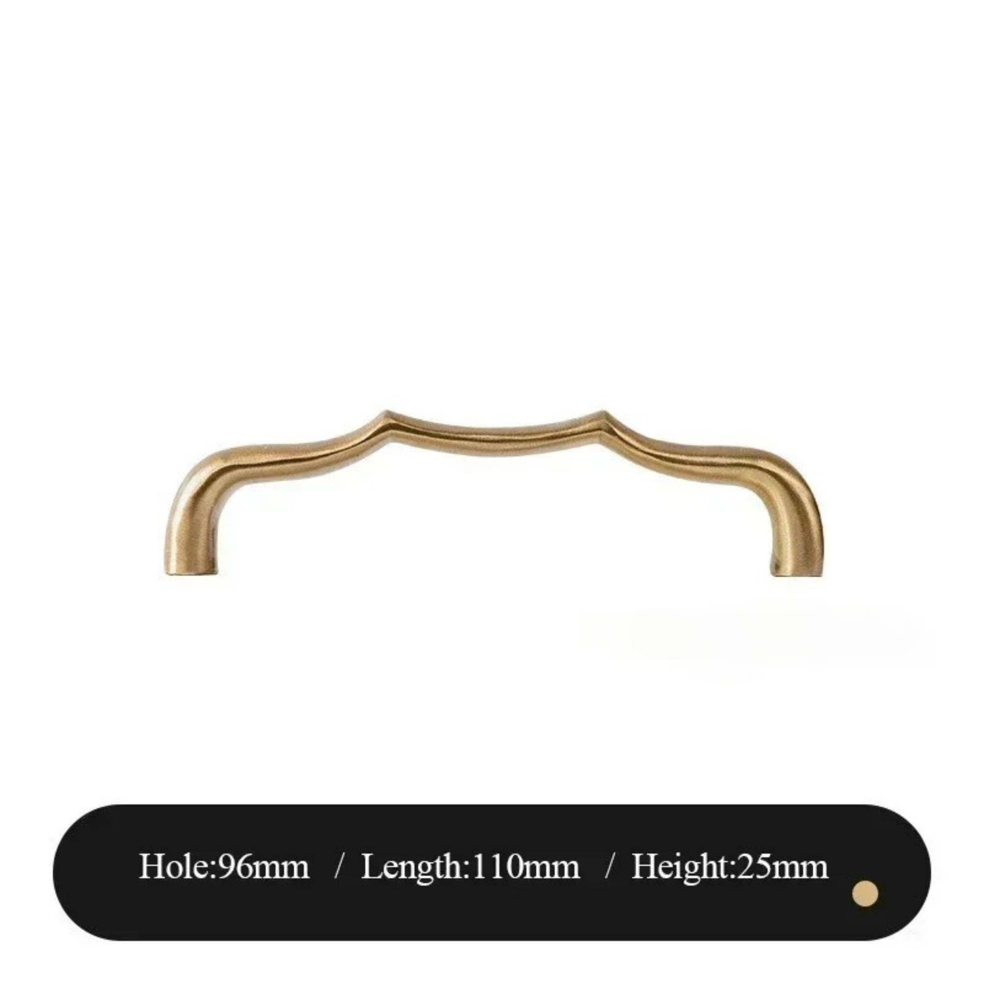 Wavey Brass Handles | Aequor