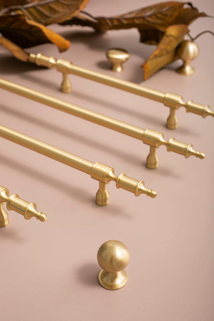 Brushed Brass Cabinet Pulls | Basileum