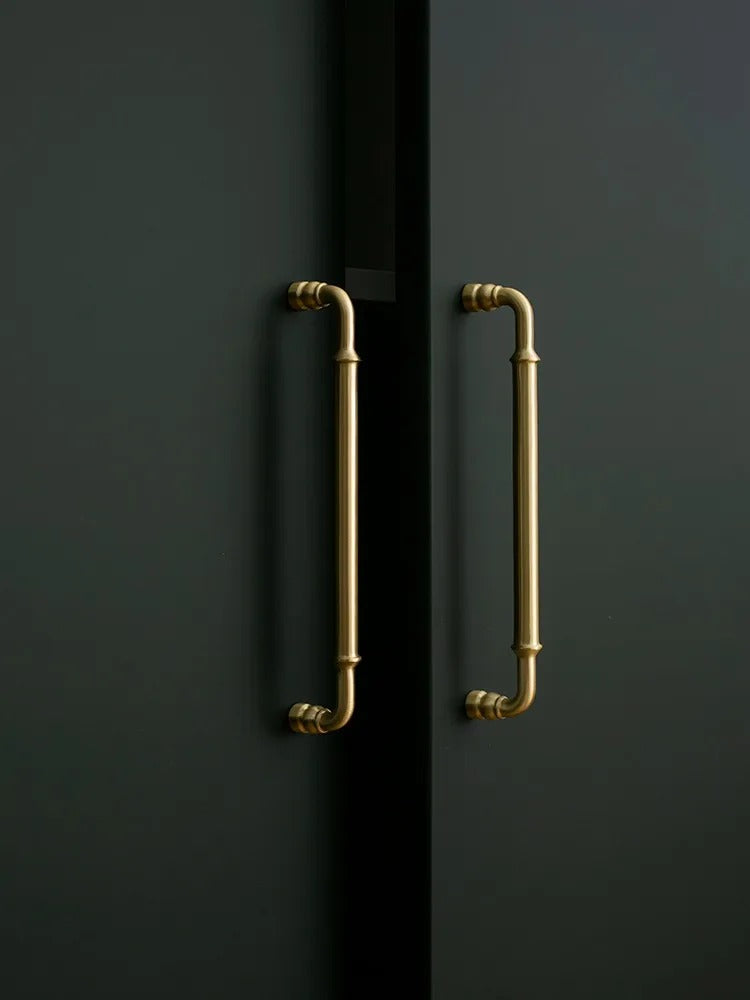 Brushed Brass Curved Pull Handles | Curva