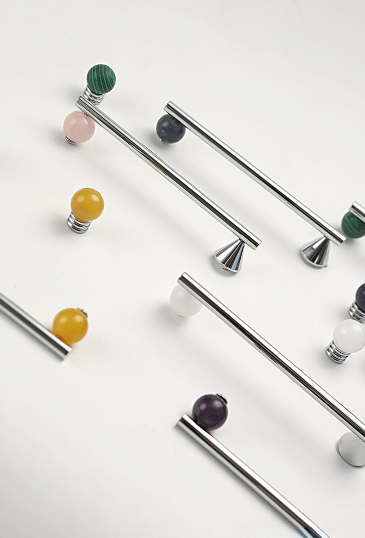 Polished Chrome & Stone Pulls | Volu