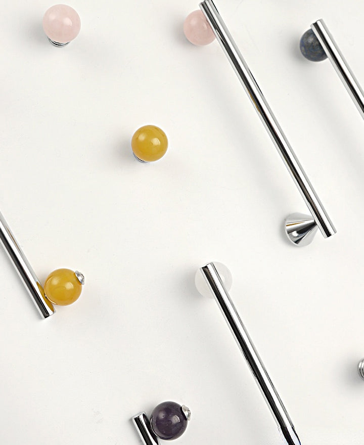 Polished Chrome & Stone Pulls | Volu